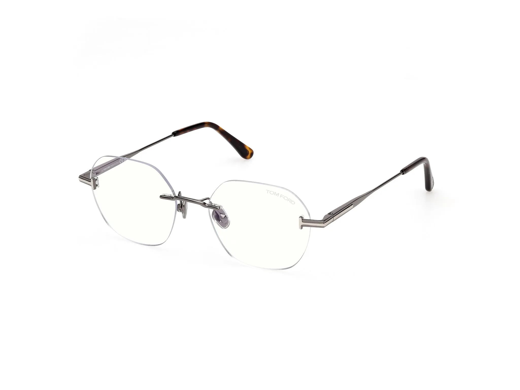 TOM FORD FT6126-B 008 Montature da vista Metallo Canna di fucile Geometrica Normale - immagine 1