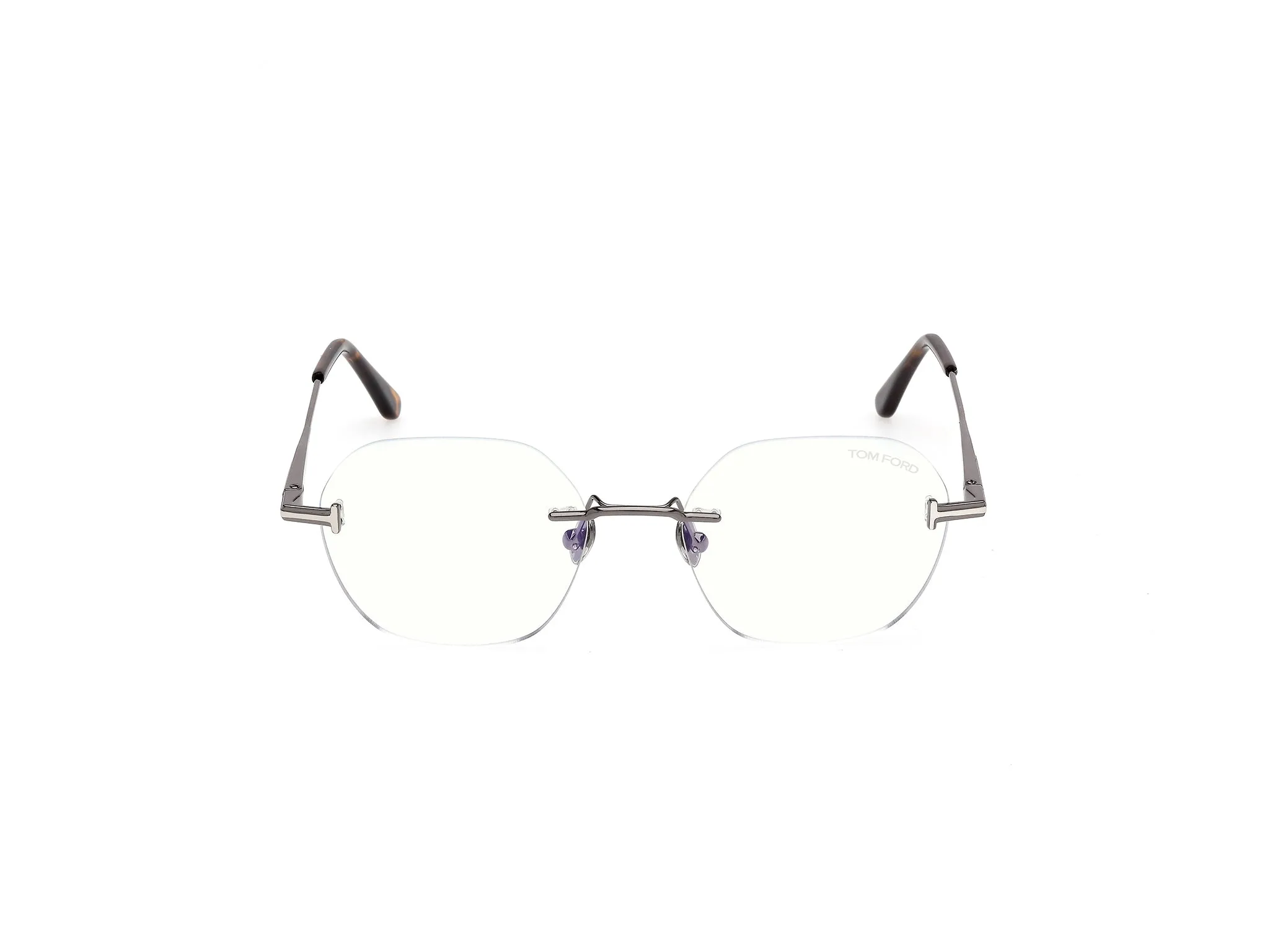 TOM FORD FT6126-B 008 Montature da vista Metallo Canna di fucile Geometrica Normale - immagine 2