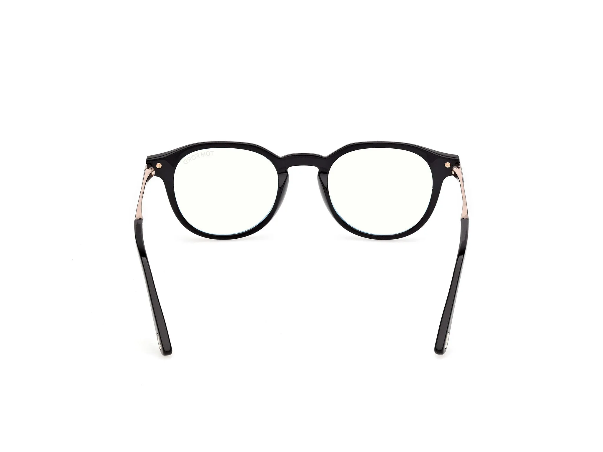 TOM FORD FT6125-B 001 Montature da vista Acetato Nero Rotonda Normale - immagine 4