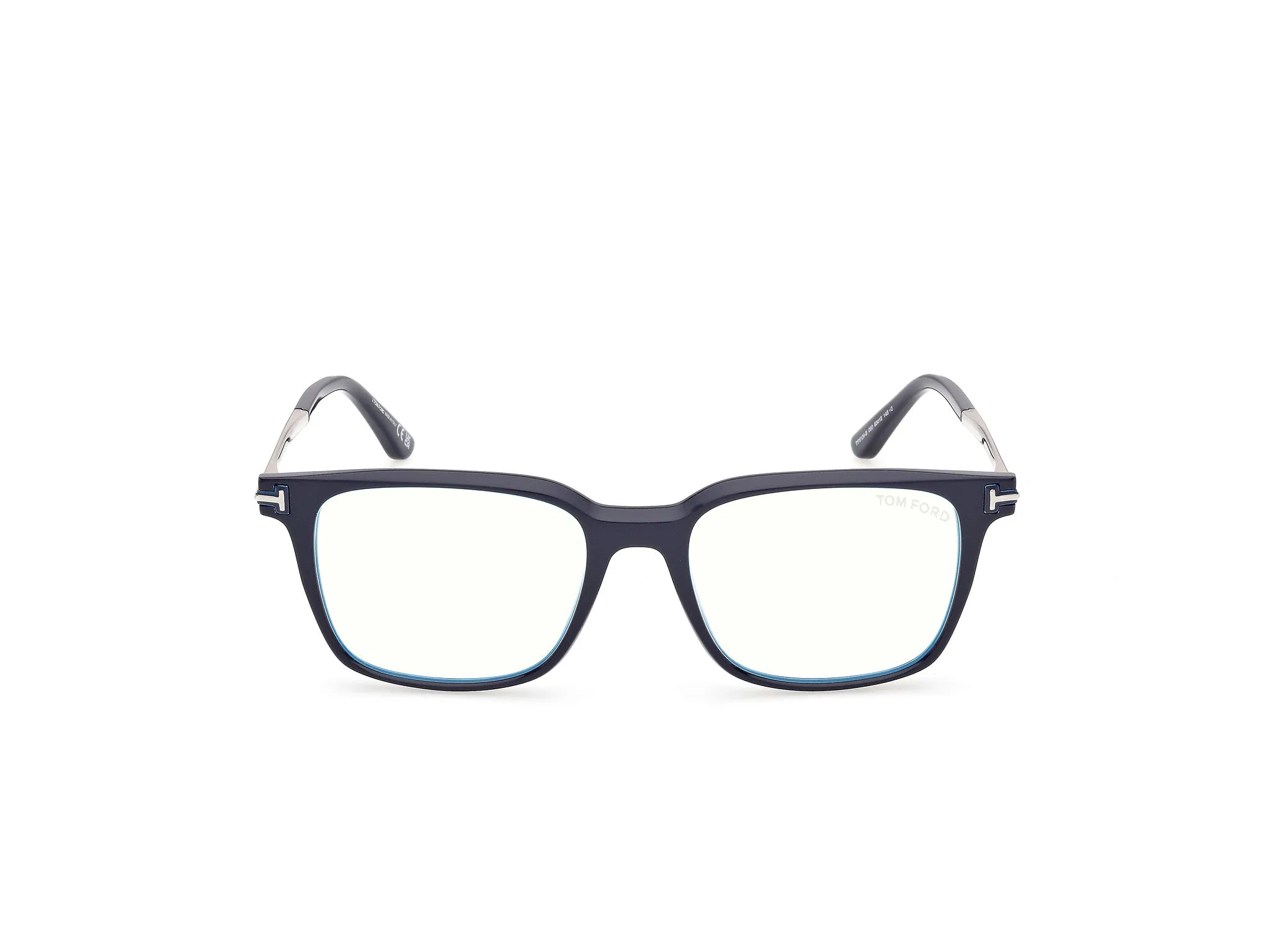 TOM FORD FT6124-B 090 Montature da vista Acetato Blu Squadrata Normale - immagine 2