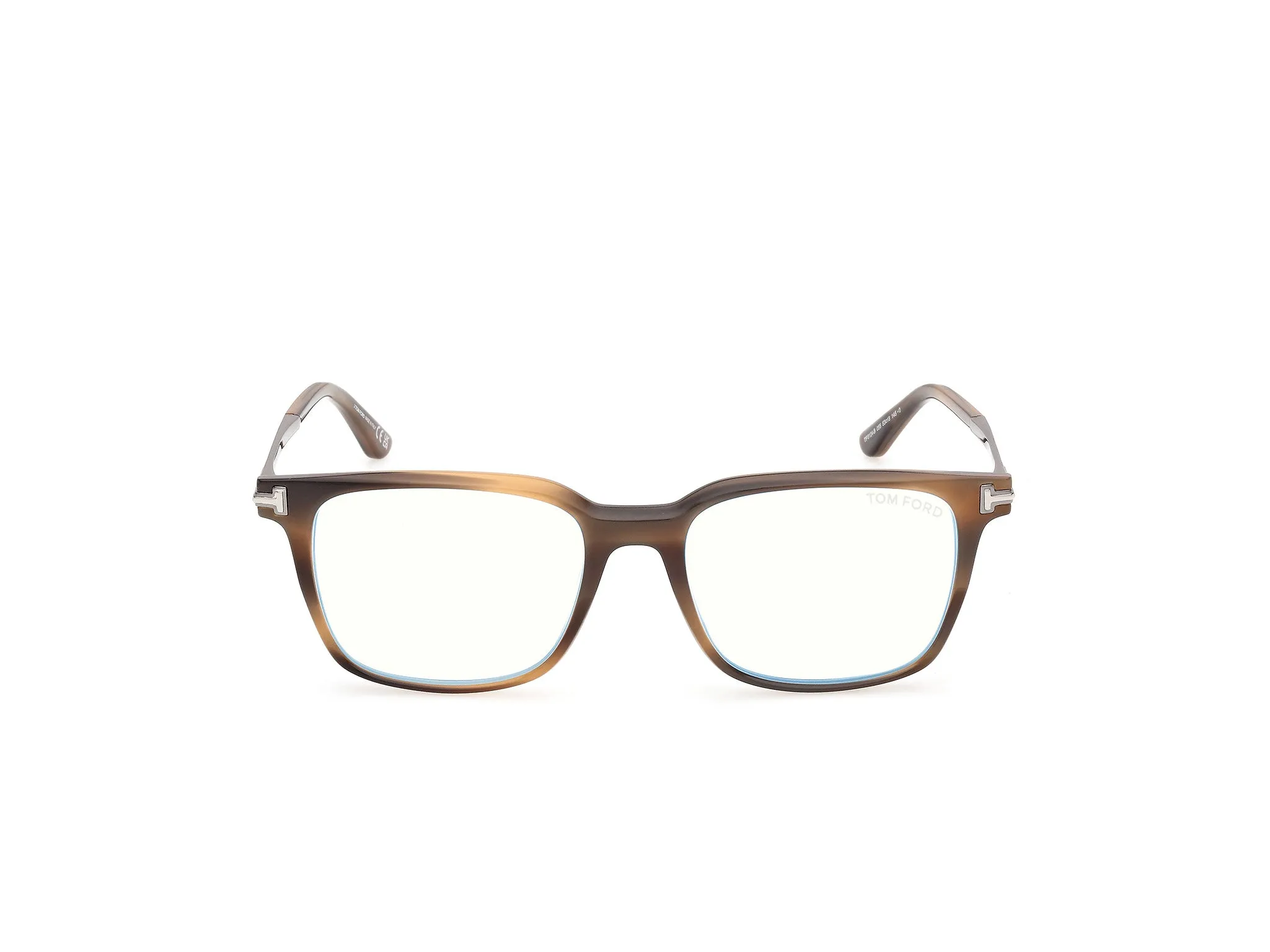 TOM FORD FT6124-B 055 Montature da vista Acetato Havana Squadrata Normale - immagine 2
