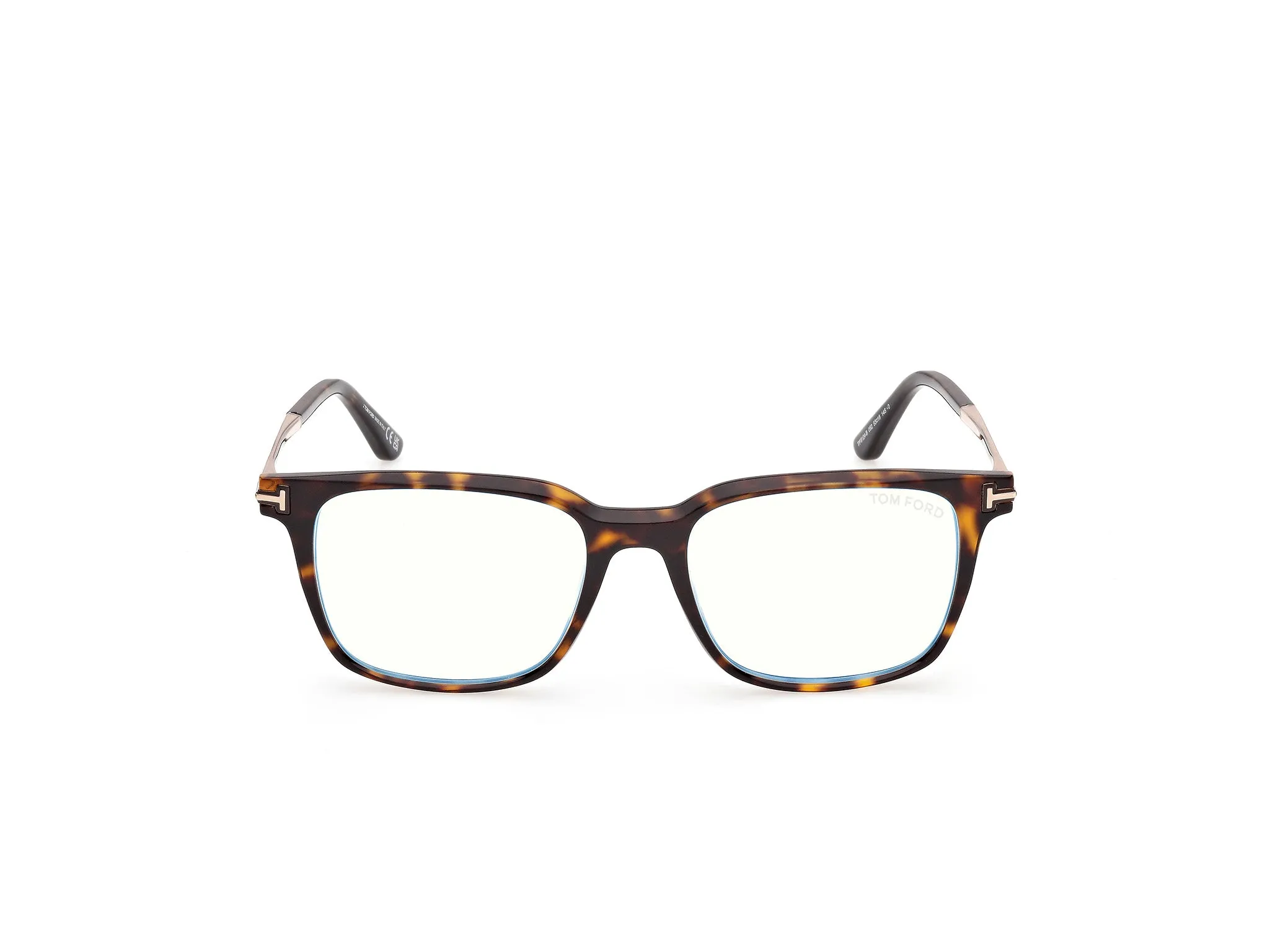 TOM FORD FT6124-B 052 Montature da vista Acetato Havana Squadrata Normale - immagine 2
