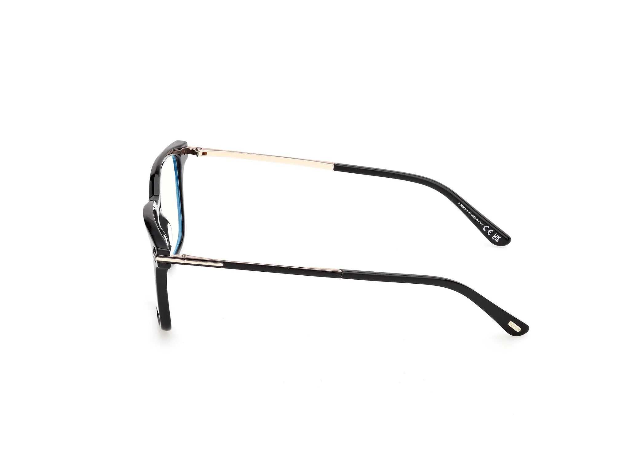 TOM FORD FT6124-B 001 Montature da vista Acetato Nero Squadrata Normale - immagine 3