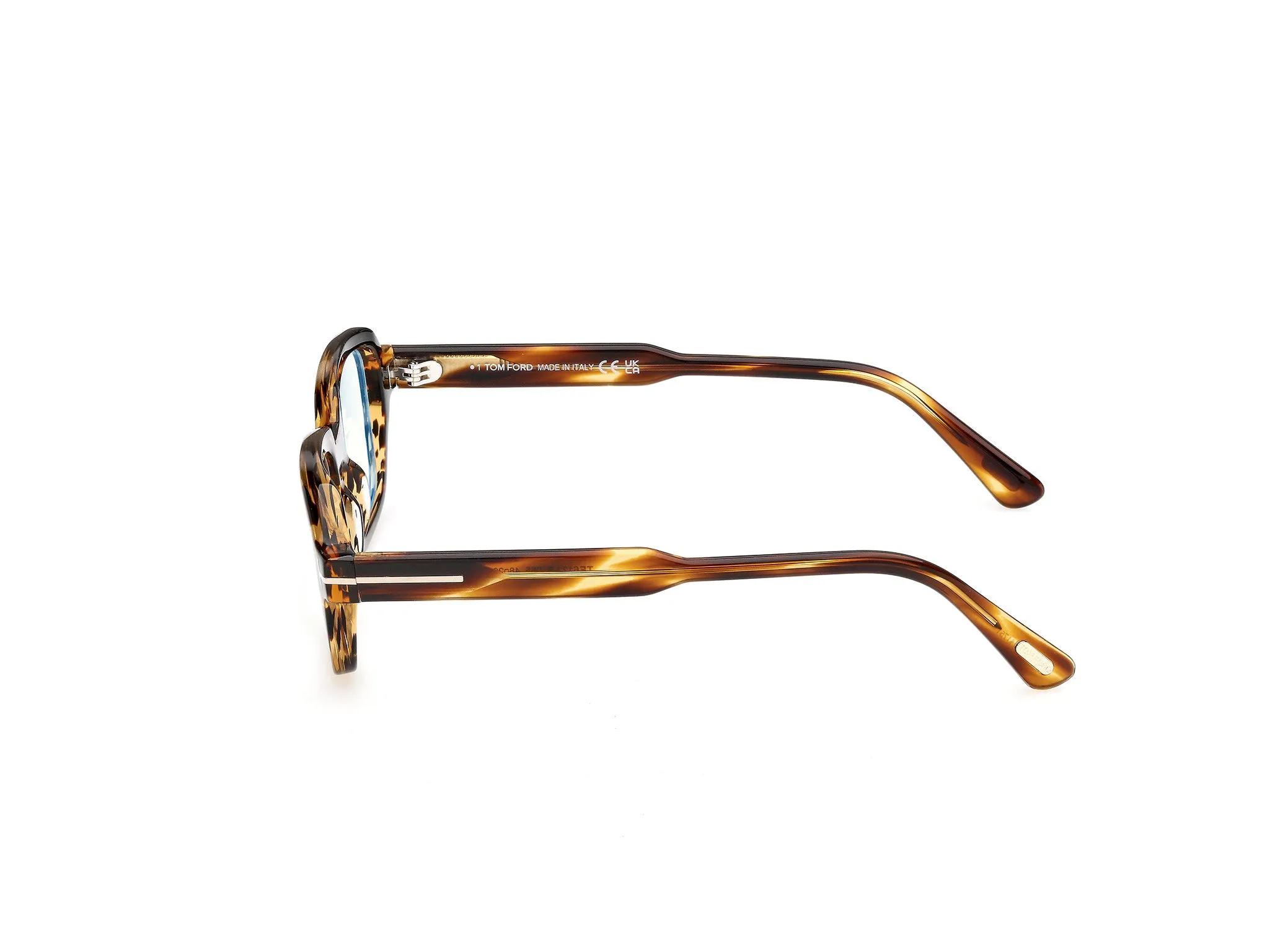 TOM FORD FT6123-B 055 Montature da vista Acetato Havana Geometrica Normale - immagine 3