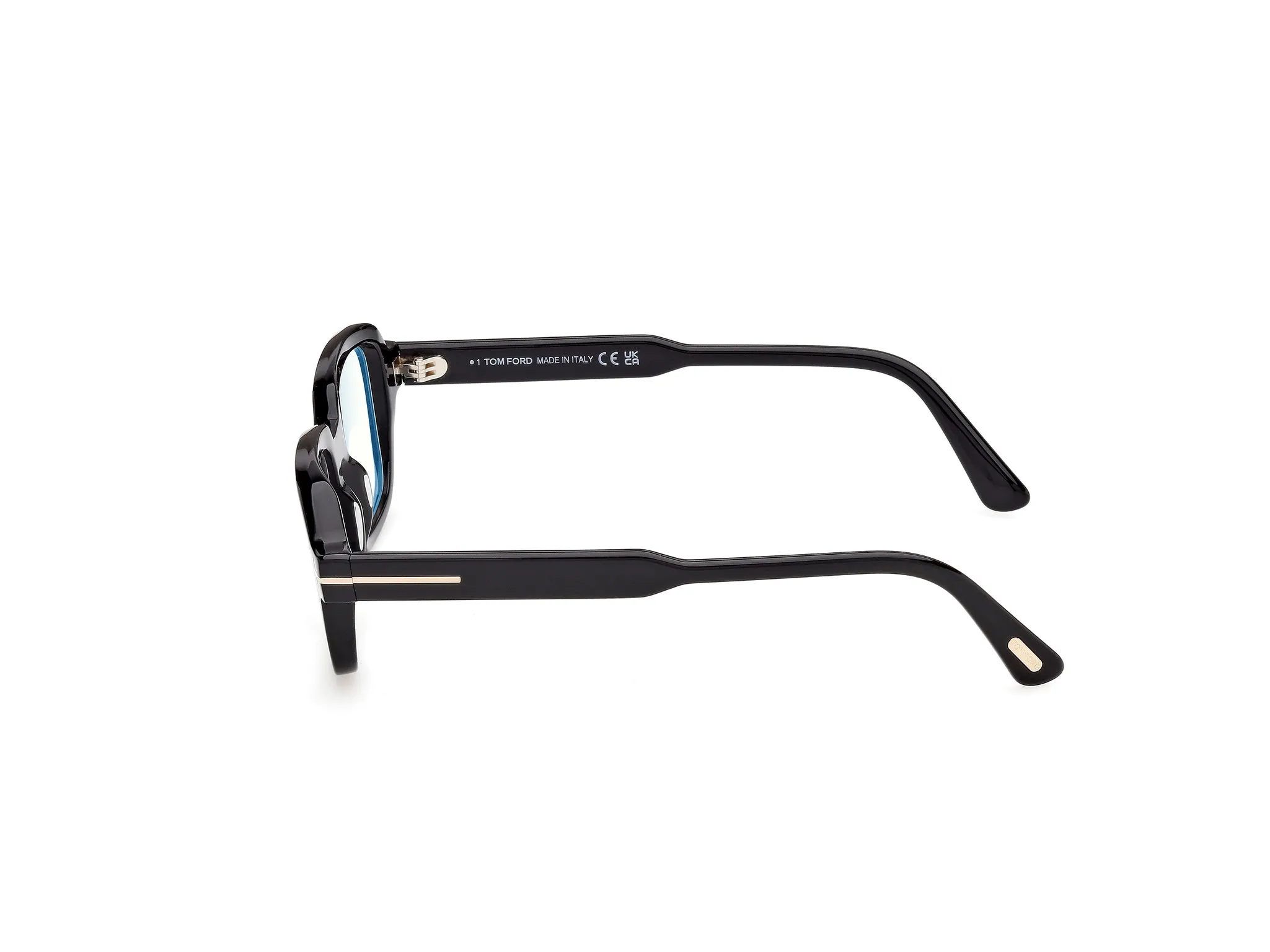 TOM FORD FT6123-B 001 Montature da vista Acetato Nero Geometrica Normale - immagine 3