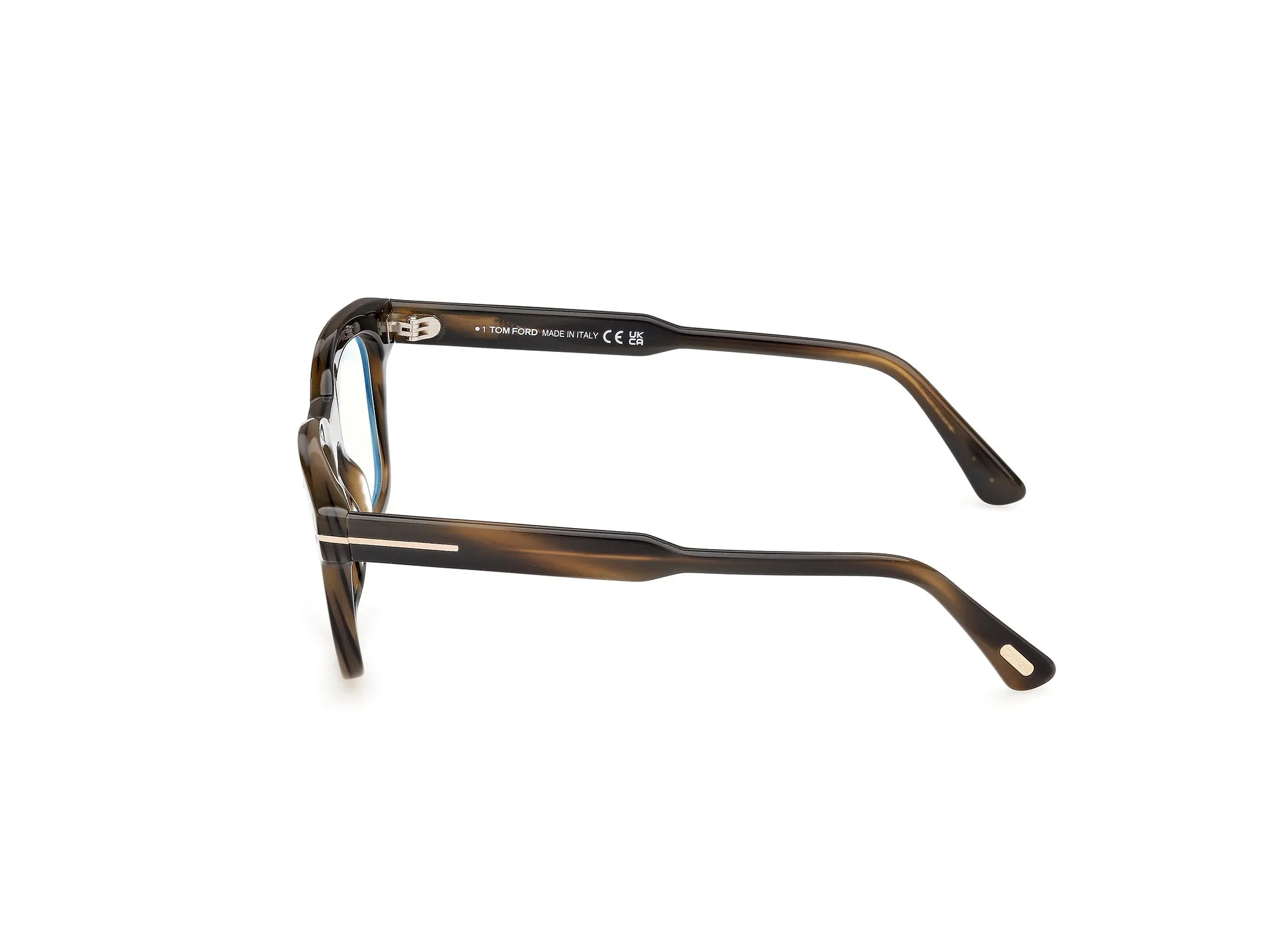TOM FORD FT6122-B 056 Montature da vista Acetato Havana Squadrata Normale - immagine 3