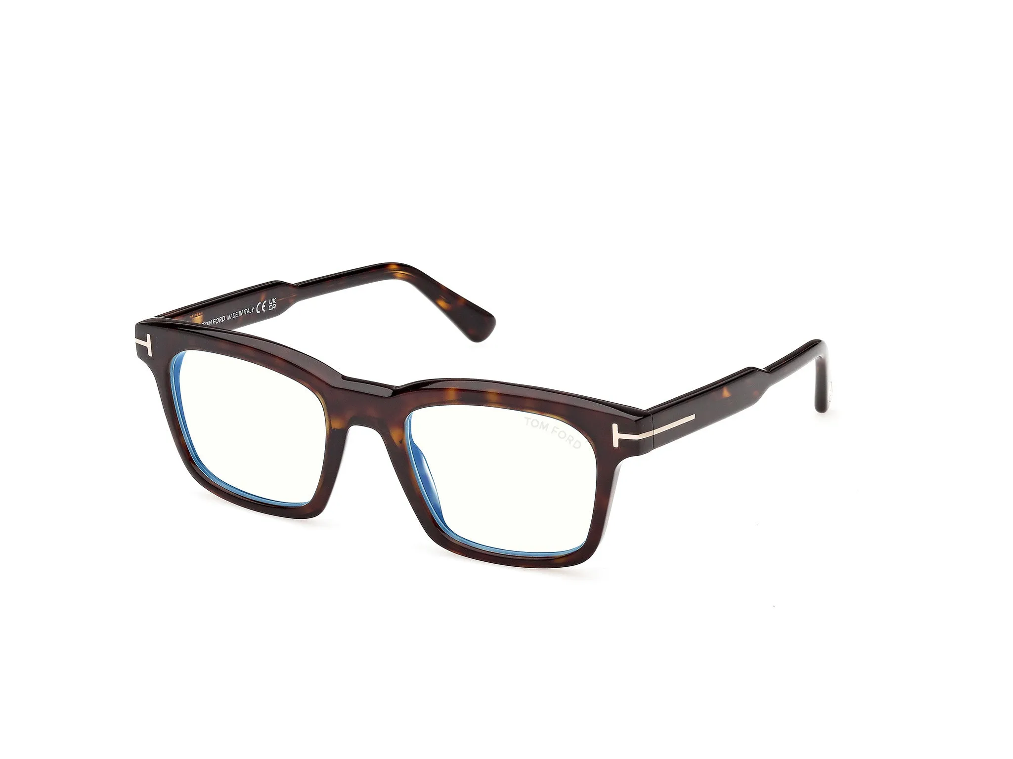 TOM FORD FT6122-B 052 Montature da vista Acetato Havana Squadrata Normale - immagine 1