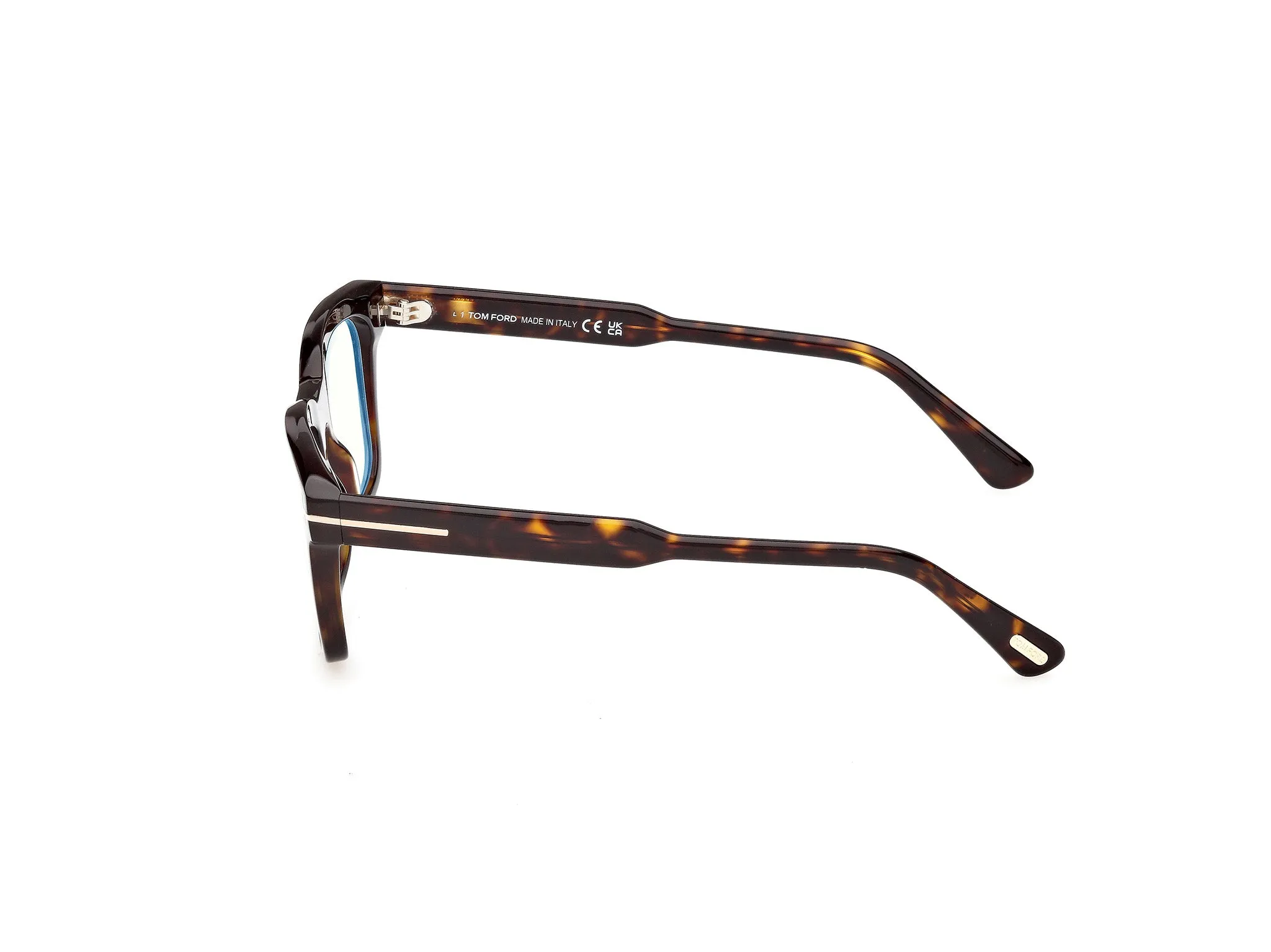 TOM FORD FT6122-B 052 Montature da vista Acetato Havana Squadrata Normale - immagine 3