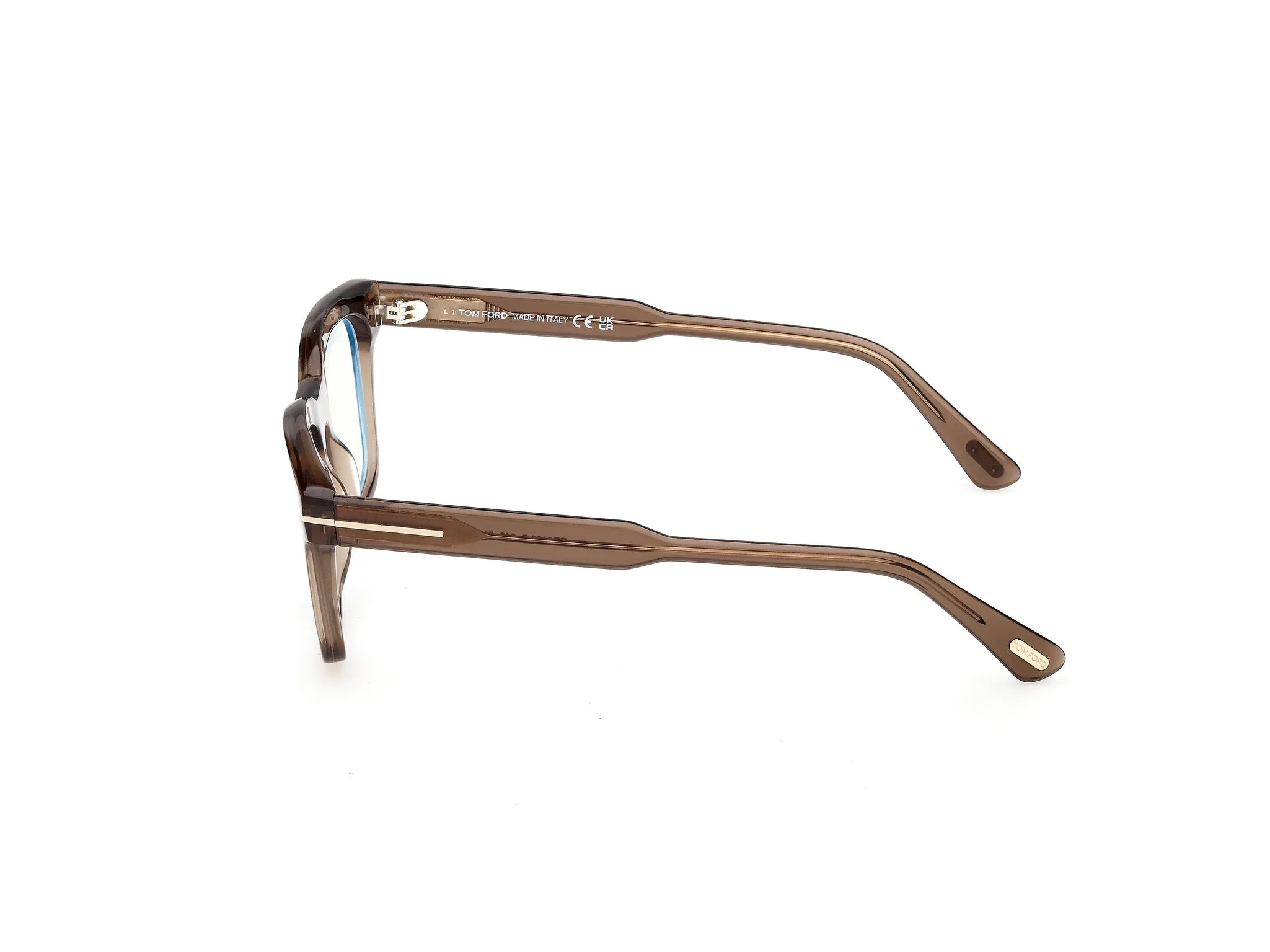 TOM FORD FT6122-B 048 Montature da vista Acetato Marrone Squadrata Normale - immagine 3