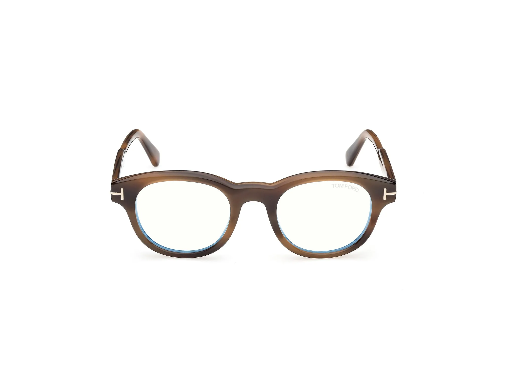TOM FORD FT6121-B 055 Montature da vista Acetato Havana Rotonda Normale - immagine 2