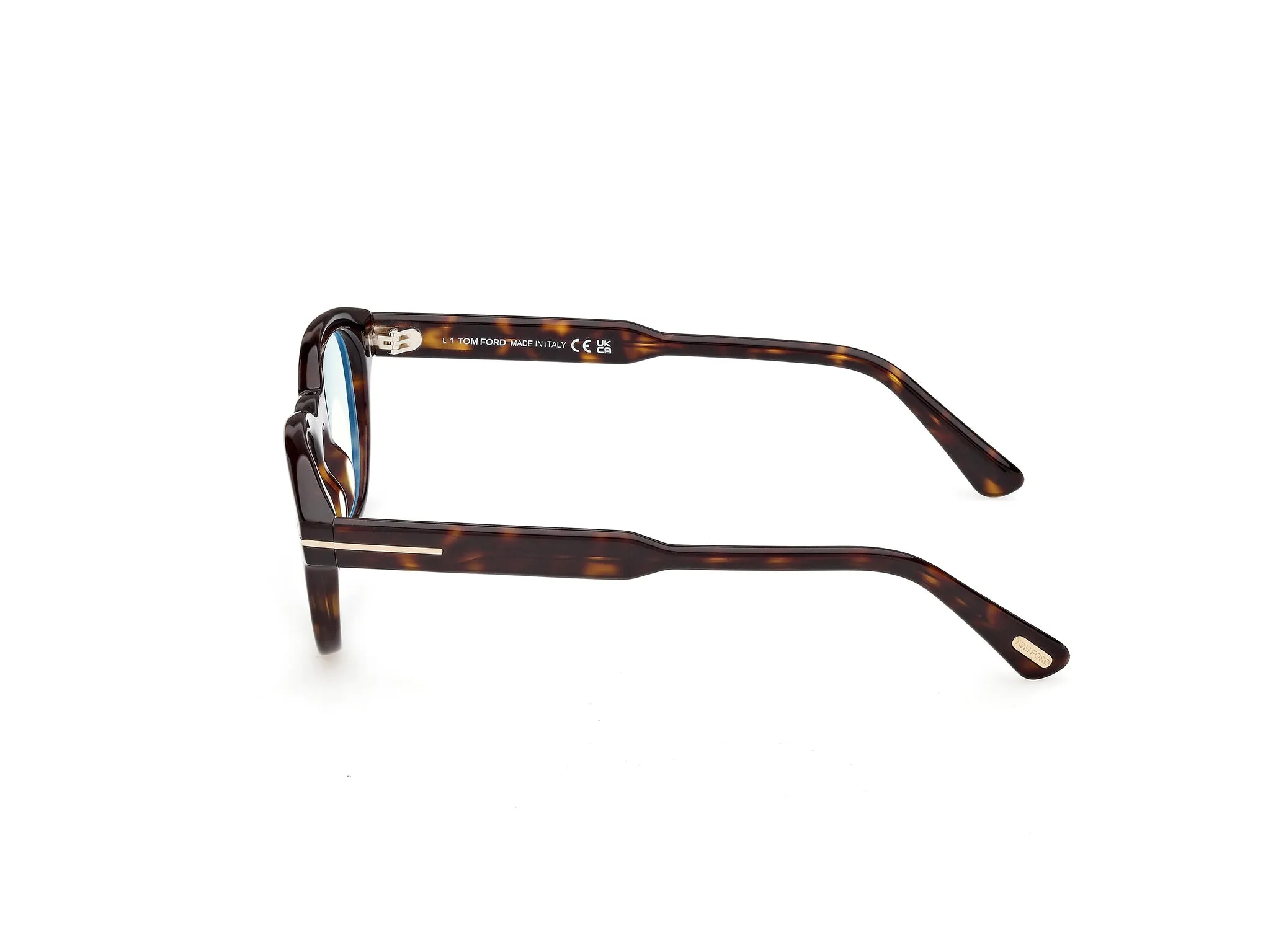 TOM FORD FT6121-B 052 Montature da vista Acetato Havana Rotonda Normale - immagine 3