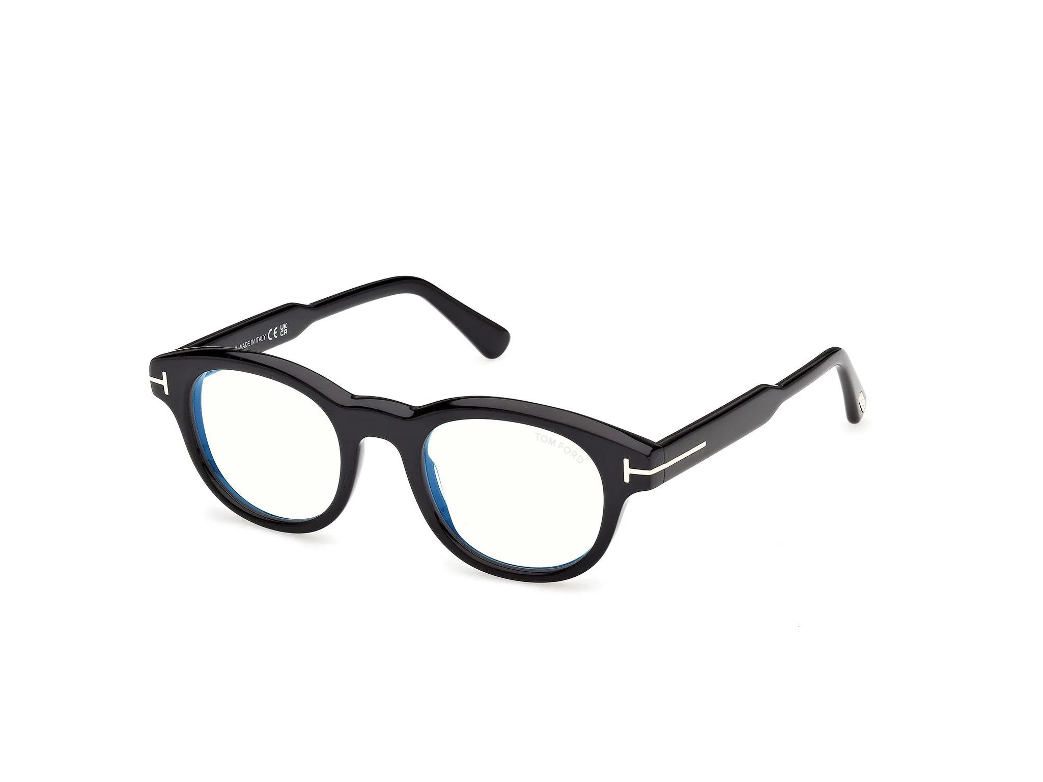 TOM FORD FT6121-B 001 Montature da vista Acetato Nero Rotonda Normale - immagine 1
