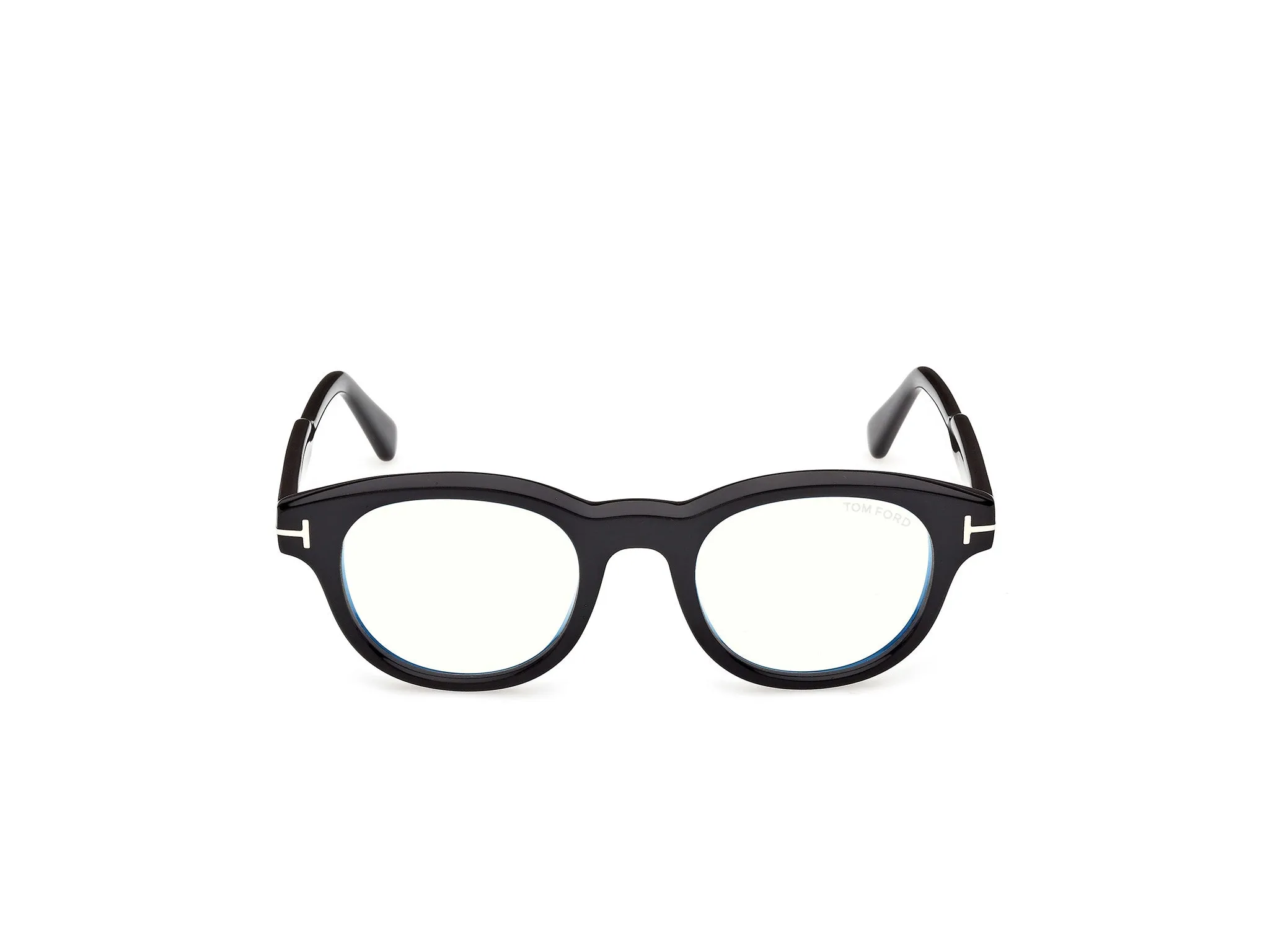 TOM FORD FT6121-B 001 Montature da vista Acetato Nero Rotonda Normale - immagine 2