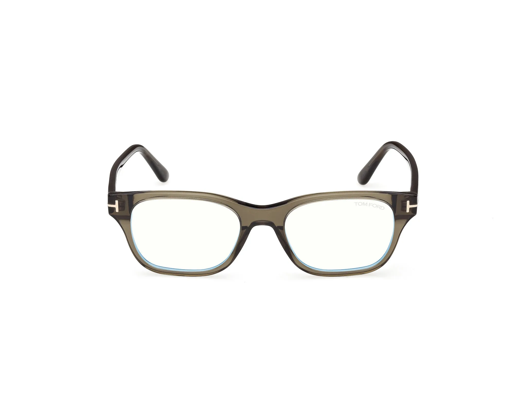 TOM FORD FT6120-B 096 Montature da vista Acetato Verde Squadrata Normale - immagine 2