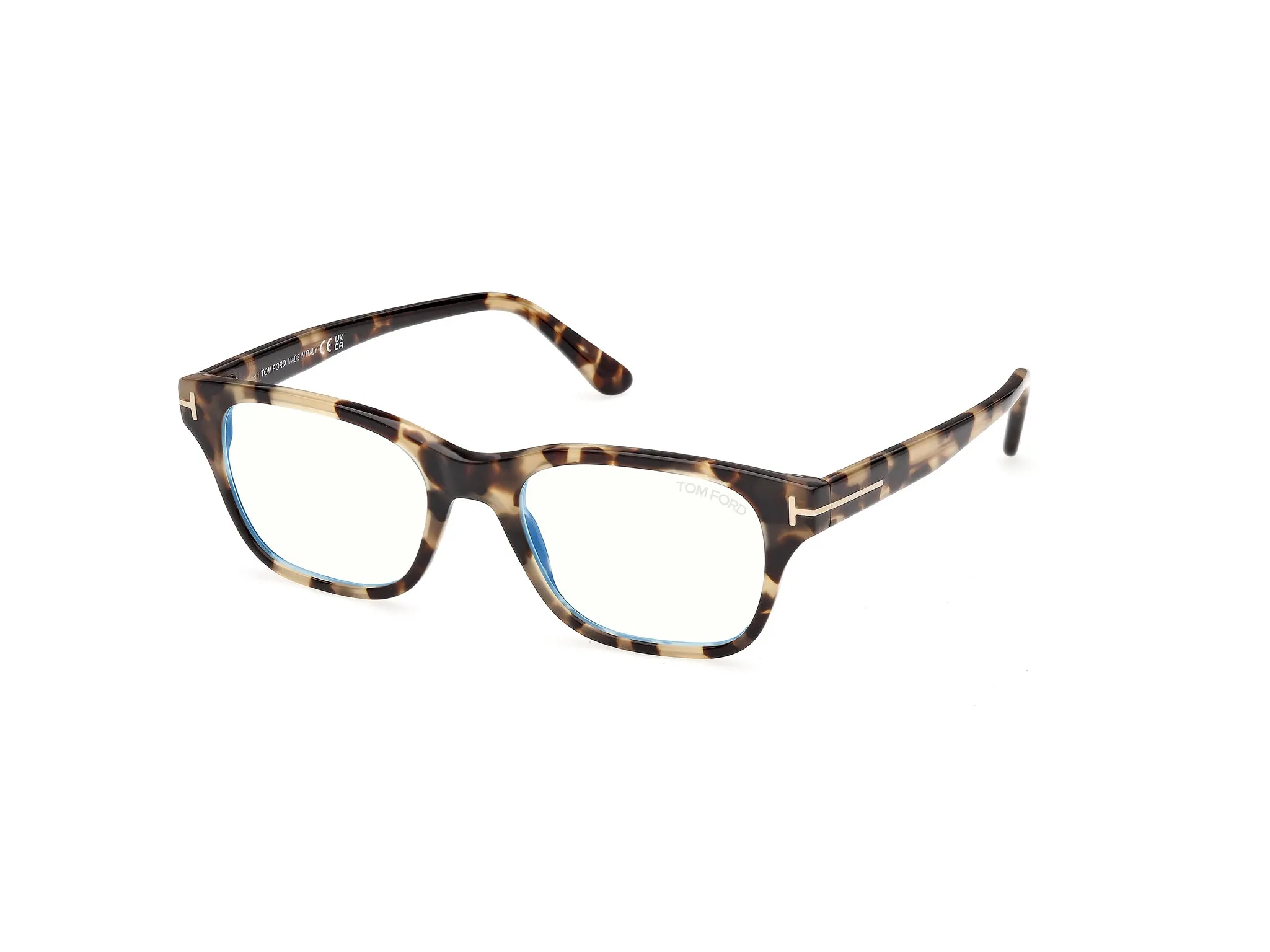TOM FORD FT6120-B 055 Montature da vista Acetato Havana Squadrata Normale - immagine 1