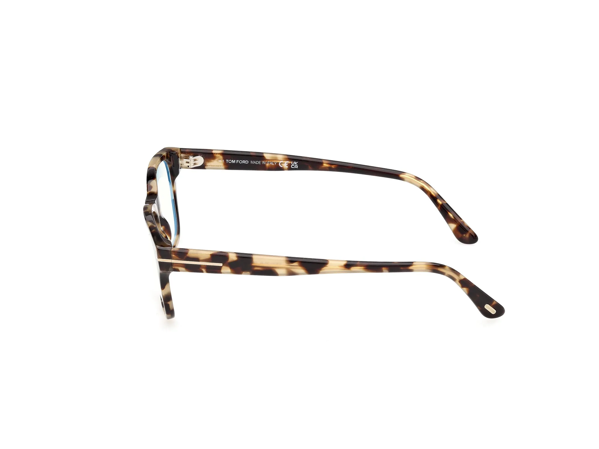 TOM FORD FT6120-B 055 Montature da vista Acetato Havana Squadrata Normale - immagine 3