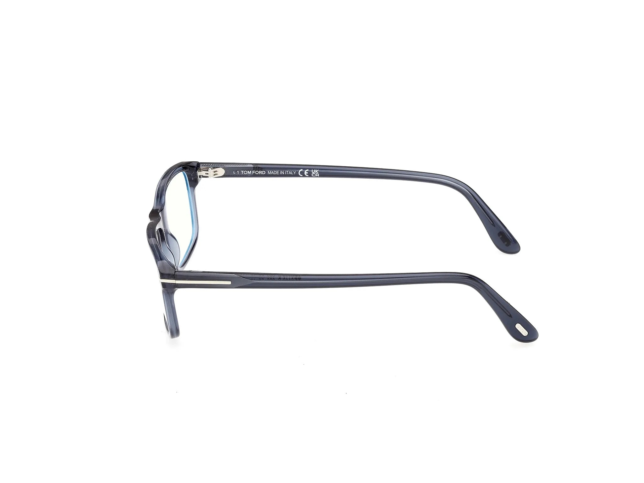 TOM FORD FT6119-B 090 Montature da vista Acetato Blu Squadrata Normale - immagine 3