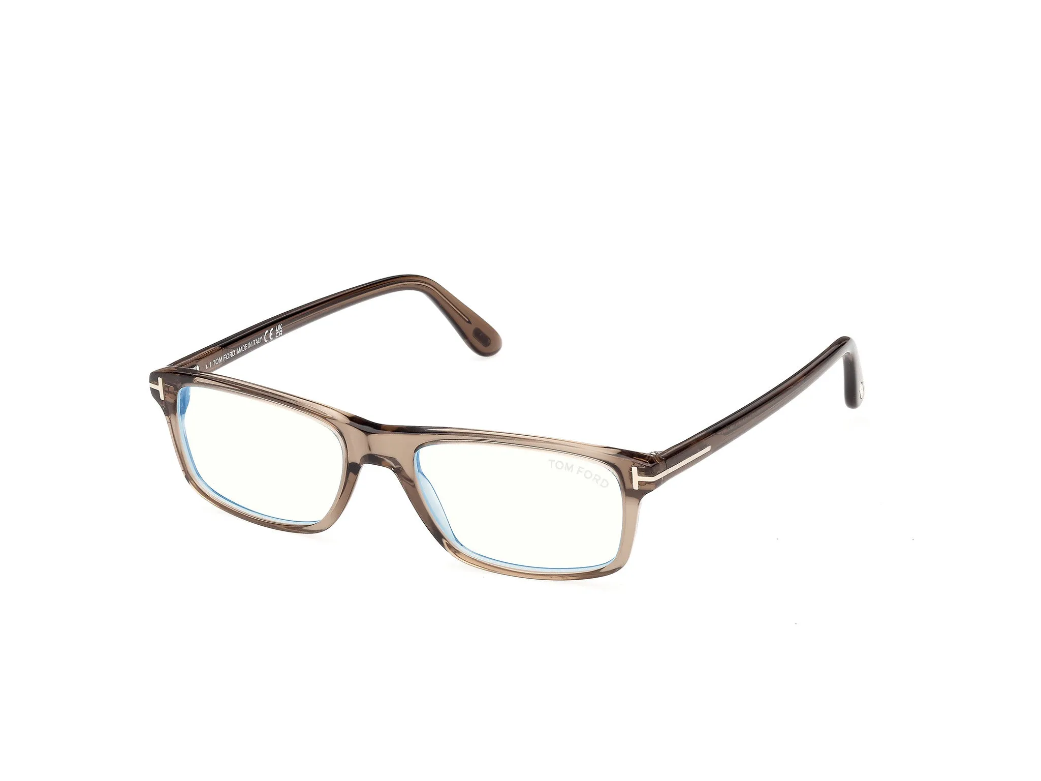 TOM FORD FT6119-B 048 Montature da vista Acetato Marrone Squadrata Normale - immagine 1
