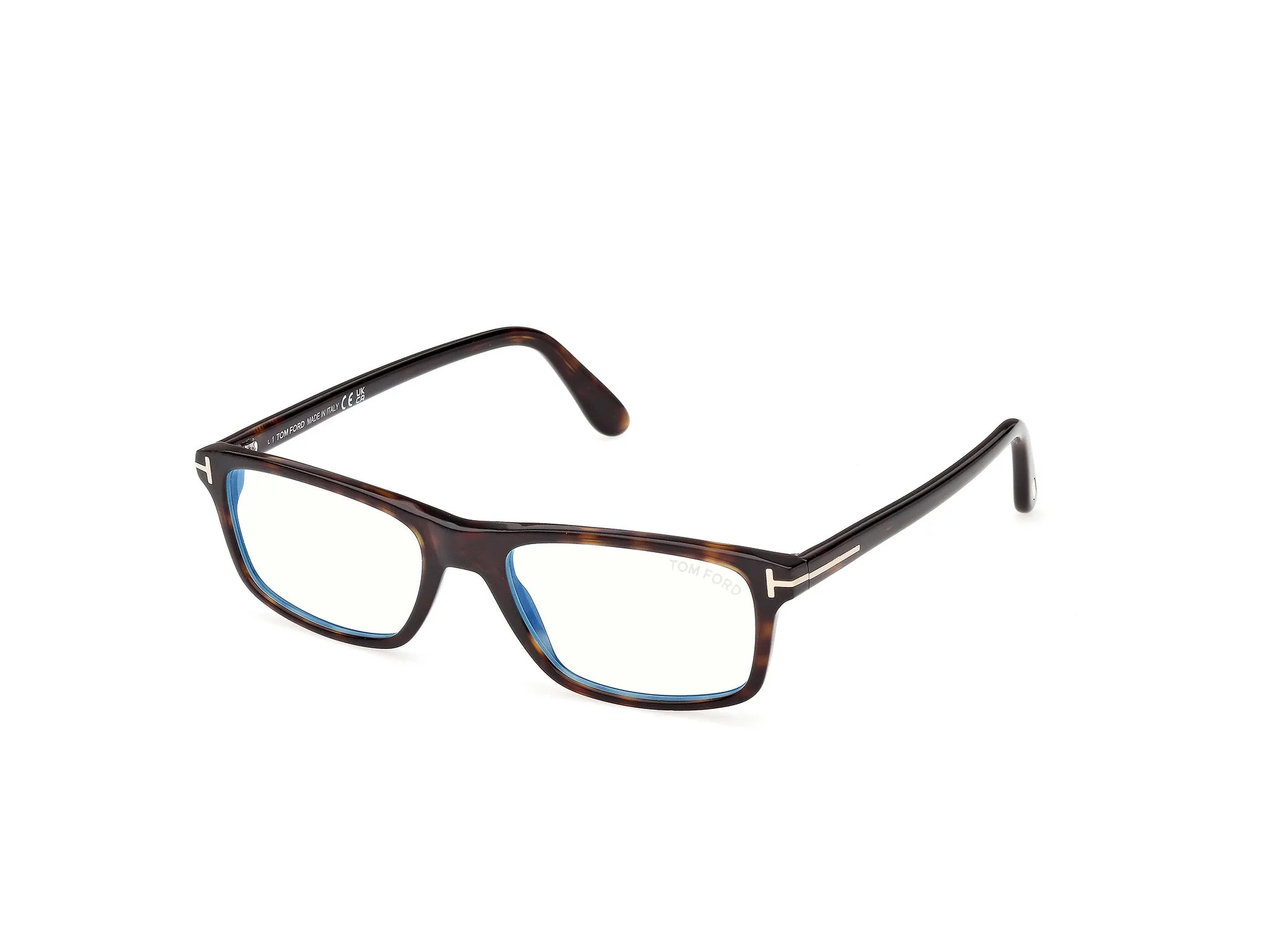 TOM FORD FT6119-B 052 Montature da vista Acetato Havana Squadrata Normale - immagine 1