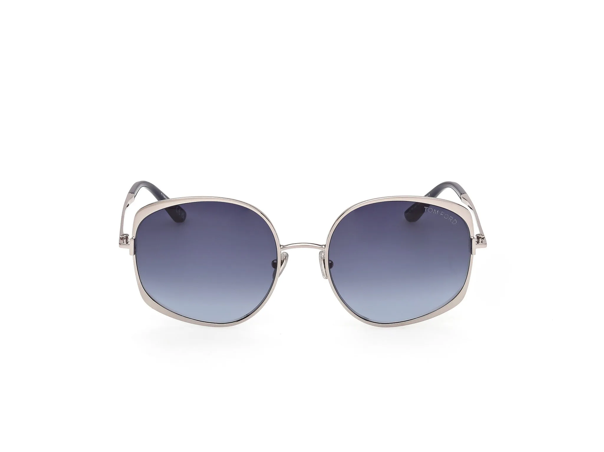TOM FORD FT1349 ABBEY-02 14W Occhiali da sole Metallo Grigio Blu Rotonda Normale - immagine 2