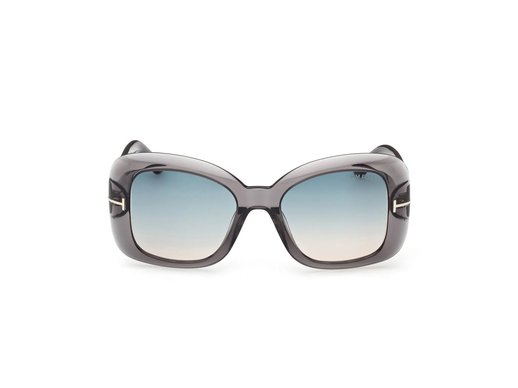 TOM FORD FT1348 SANDRA-02 20P Occhiali da sole Acetato Grigio Verde Squadrata Normale - immagine 2