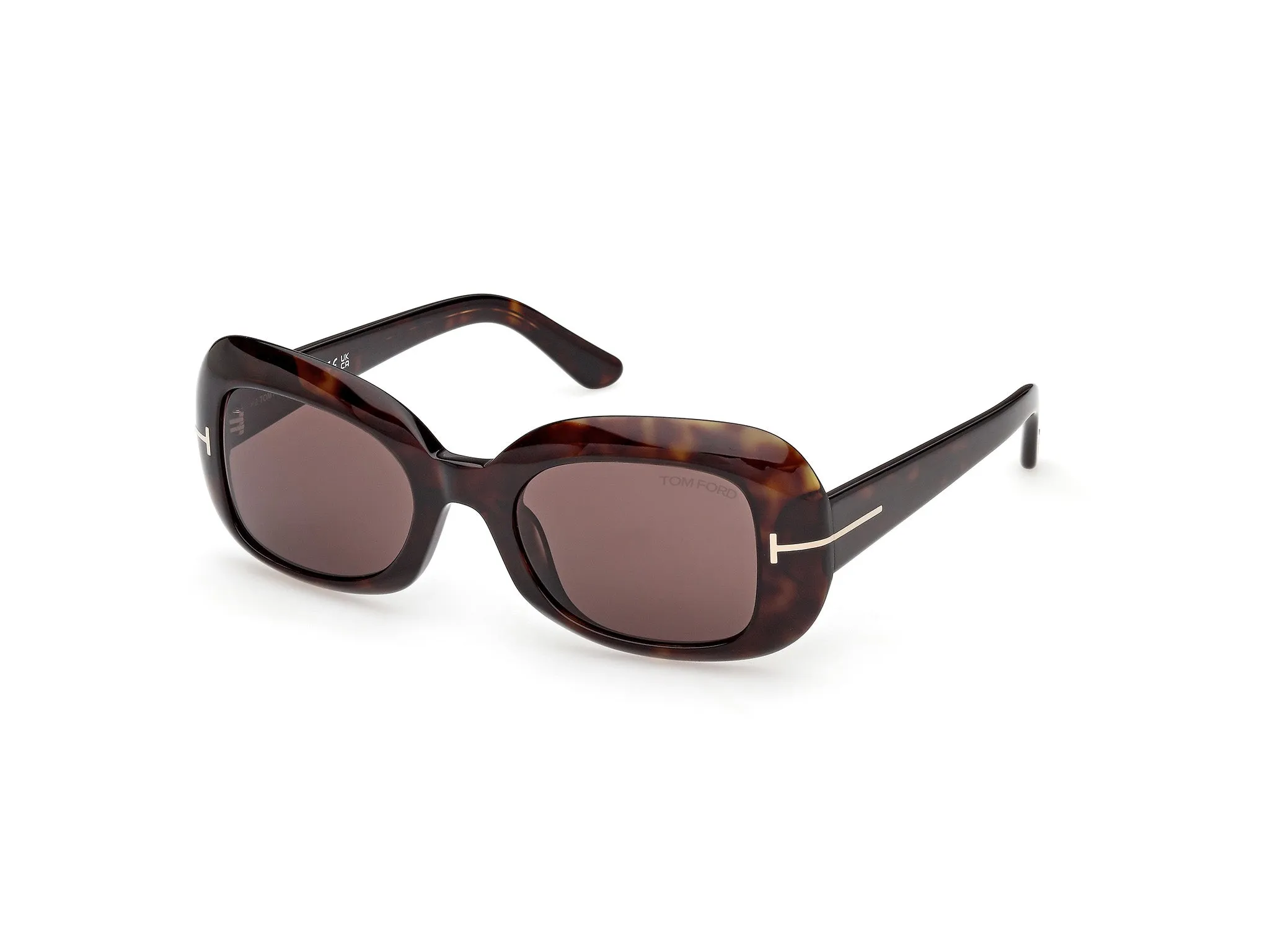 TOM FORD FT1347 PALOMA-02 52E Occhiali da sole Acetato Havana Marrone Squadrata Normale - immagine 1