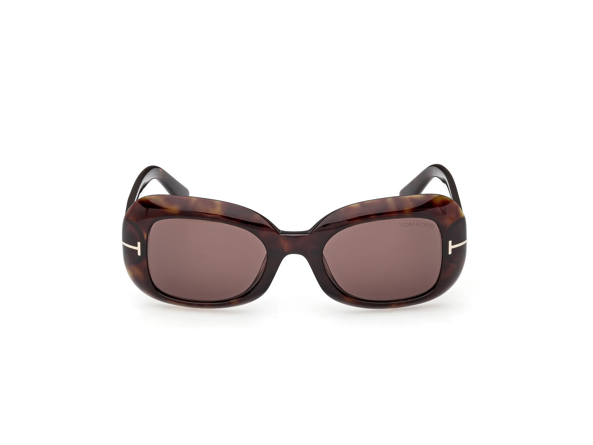 TOM FORD FT1347 PALOMA-02 52E Occhiali da sole Acetato Havana Marrone Squadrata Normale - immagine 2