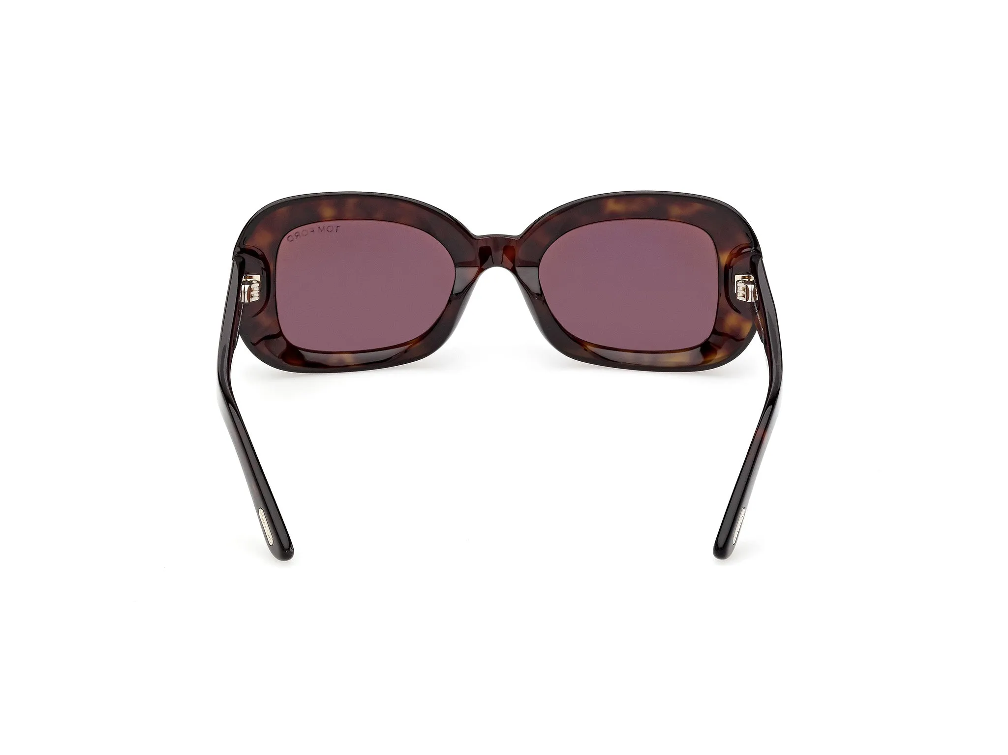 TOM FORD FT1347 PALOMA-02 52E Occhiali da sole Acetato Havana Marrone Squadrata Normale - immagine 4