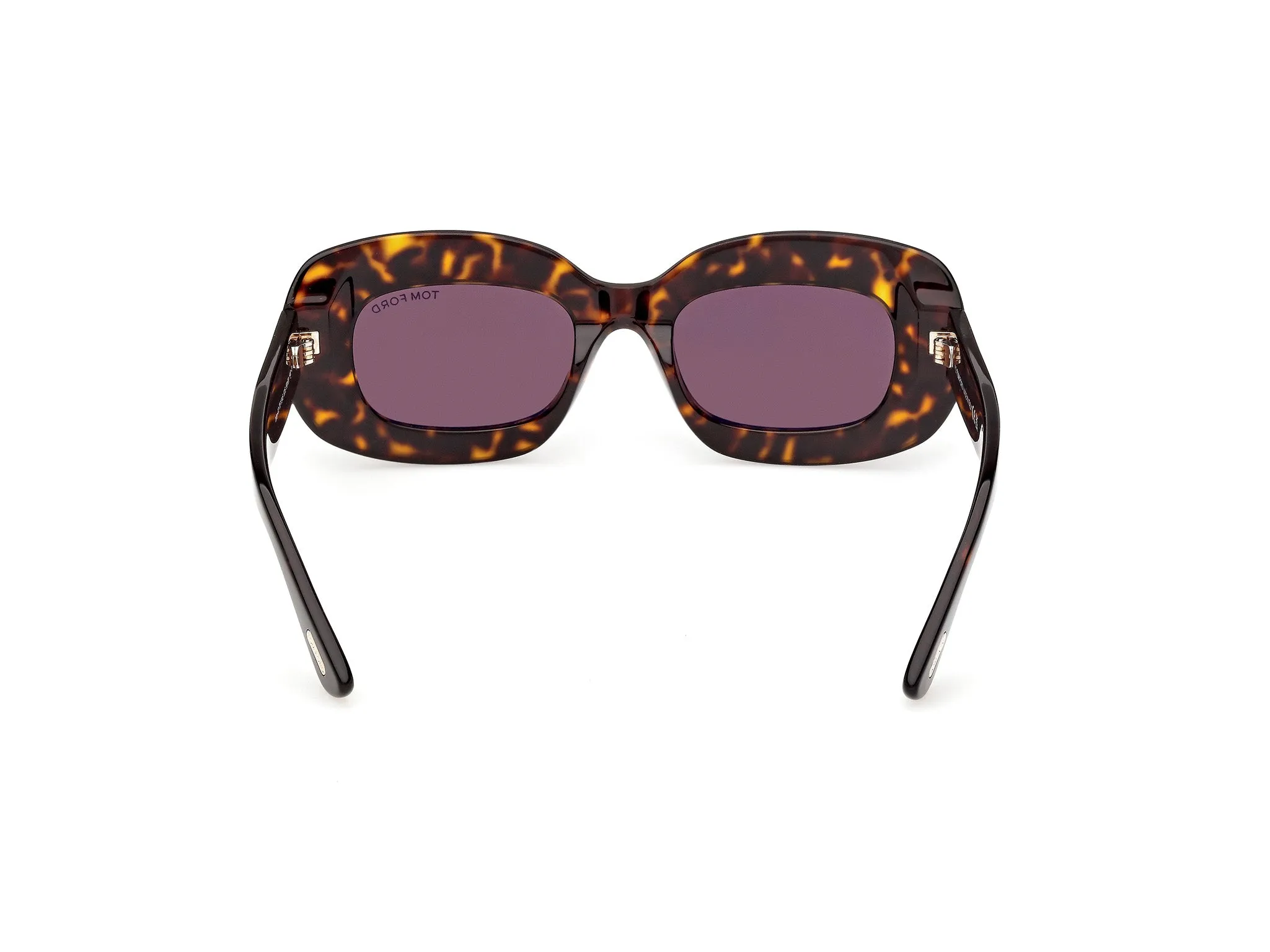 TOM FORD FT1345 ISLAY-02 52E Occhiali da sole Acetato Havana Marrone Squadrata Normale - immagine 4