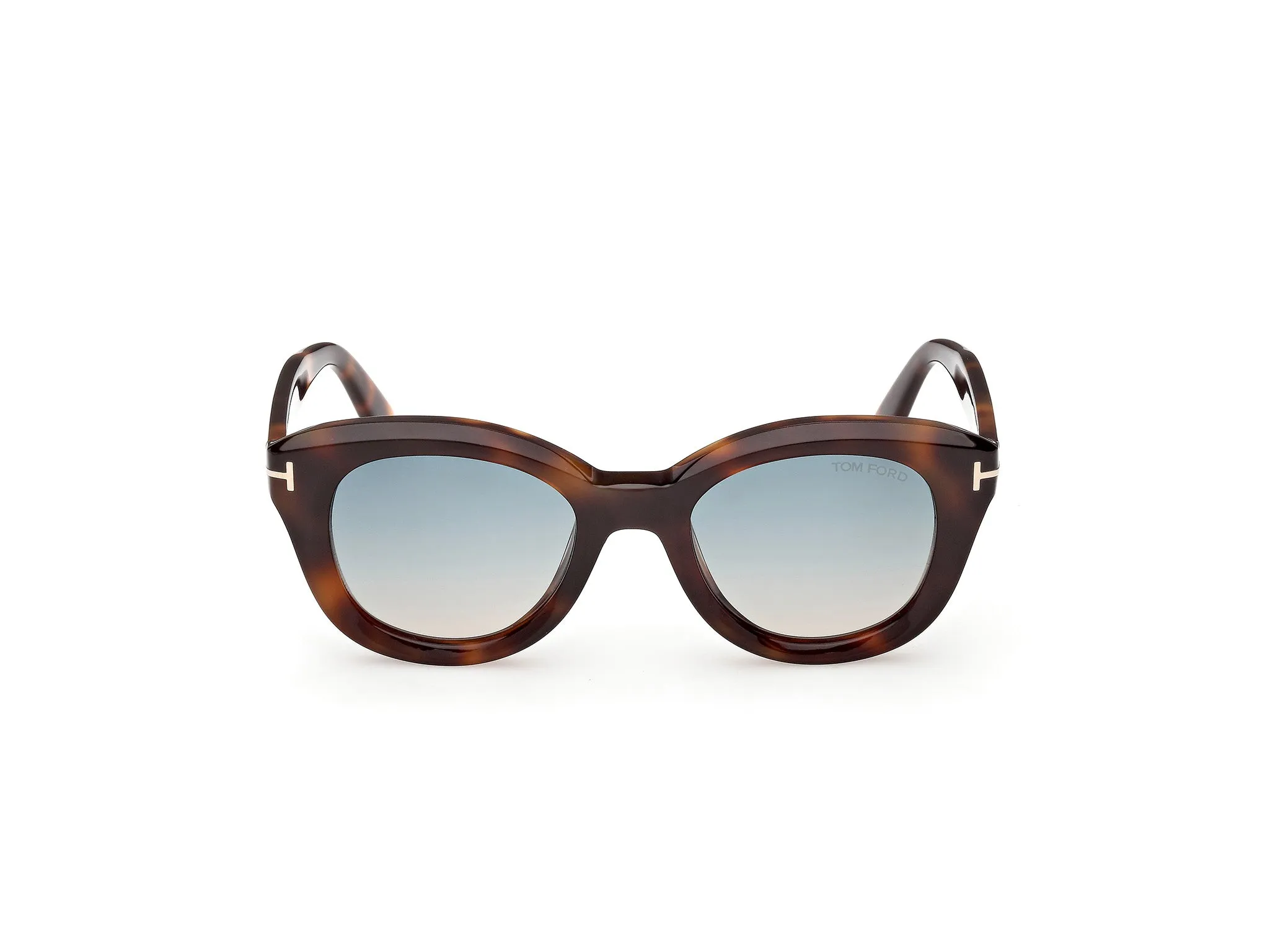TOM FORD FT1344 NIKA-02 53P Occhiali da sole Acetato Havana Verde Rotonda Normale - immagine 2