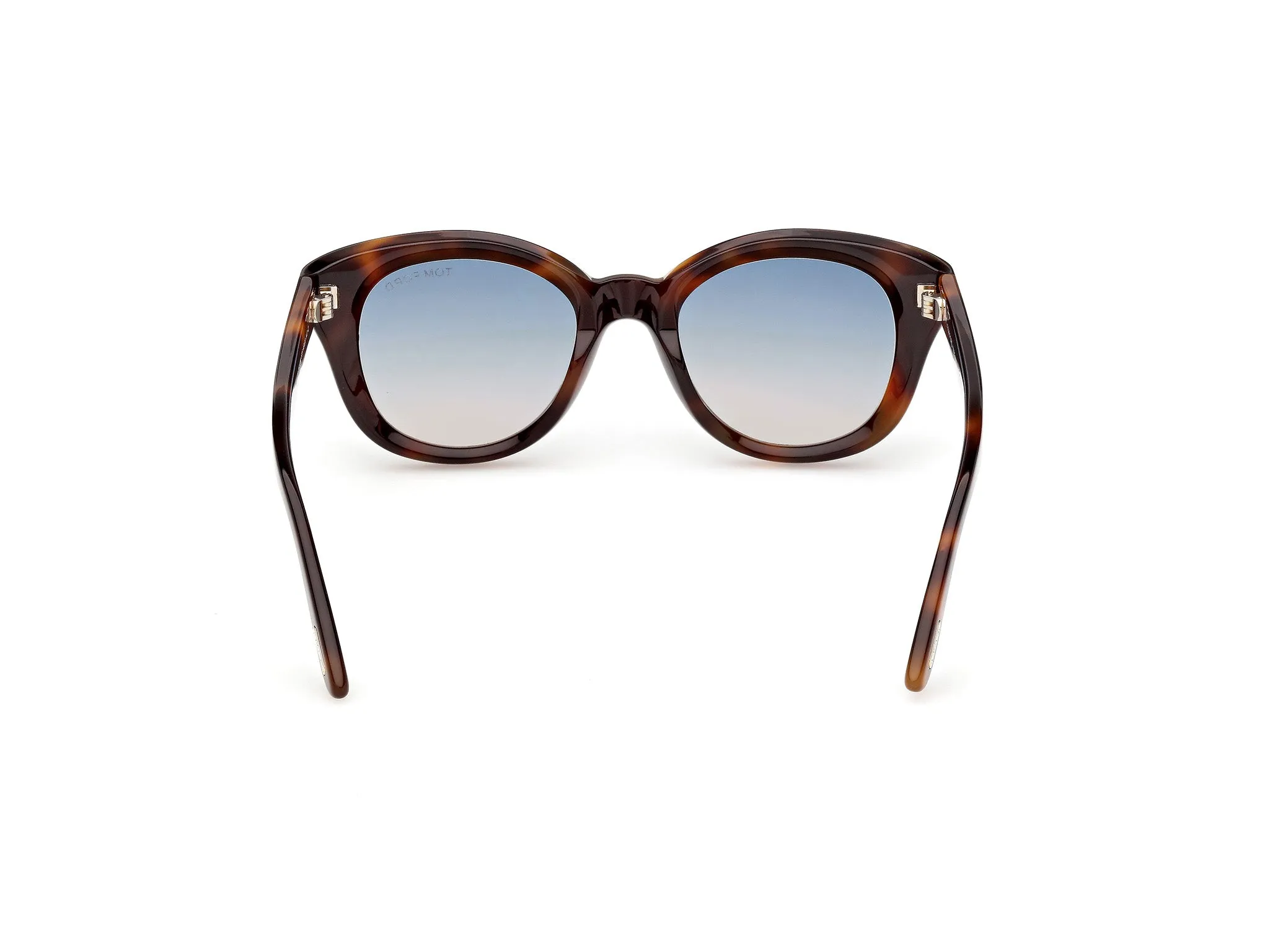 TOM FORD FT1344 NIKA-02 53P Occhiali da sole Acetato Havana Verde Rotonda Normale - immagine 4