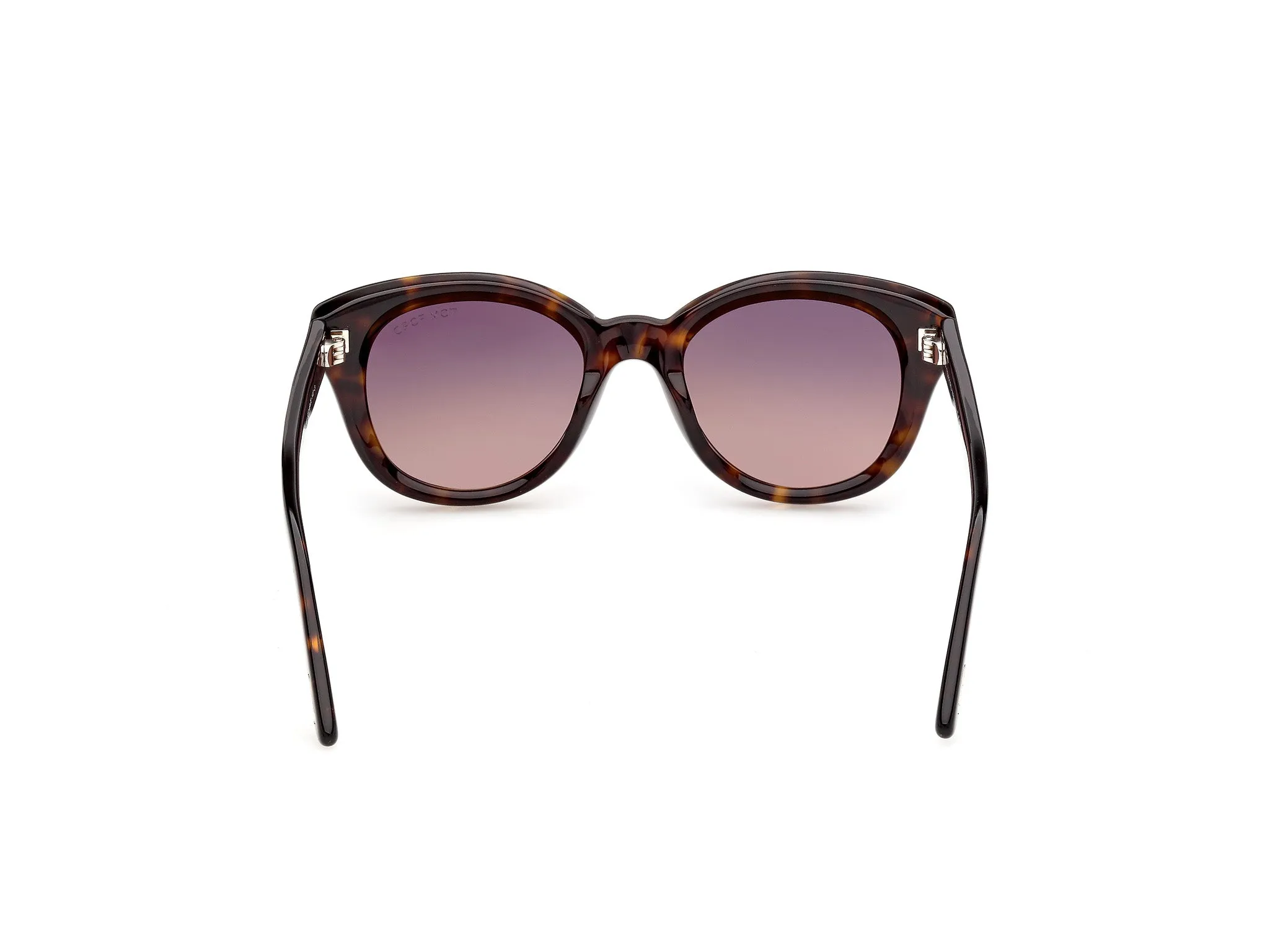 TOM FORD FT1344 NIKA-02 52T Occhiali da sole Acetato Havana Bordeaux Rotonda Normale - immagine 4