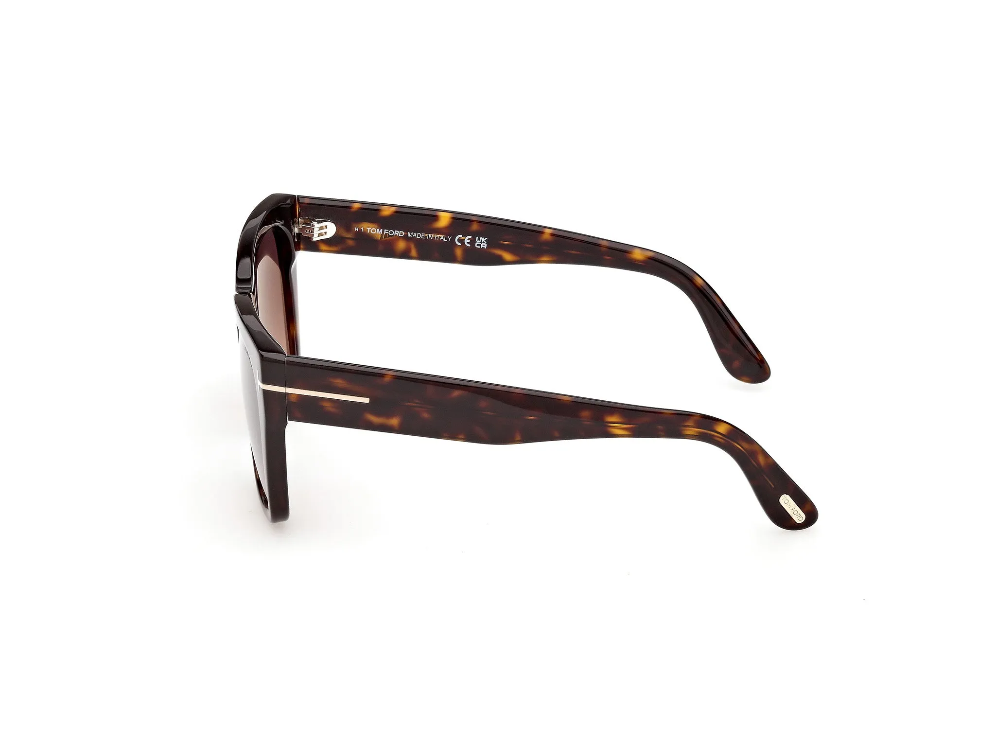 TOM FORD FT1343 FLYNN-02 52T Occhiali da sole Acetato Havana Bordeaux Farfalla Normale - immagine 3