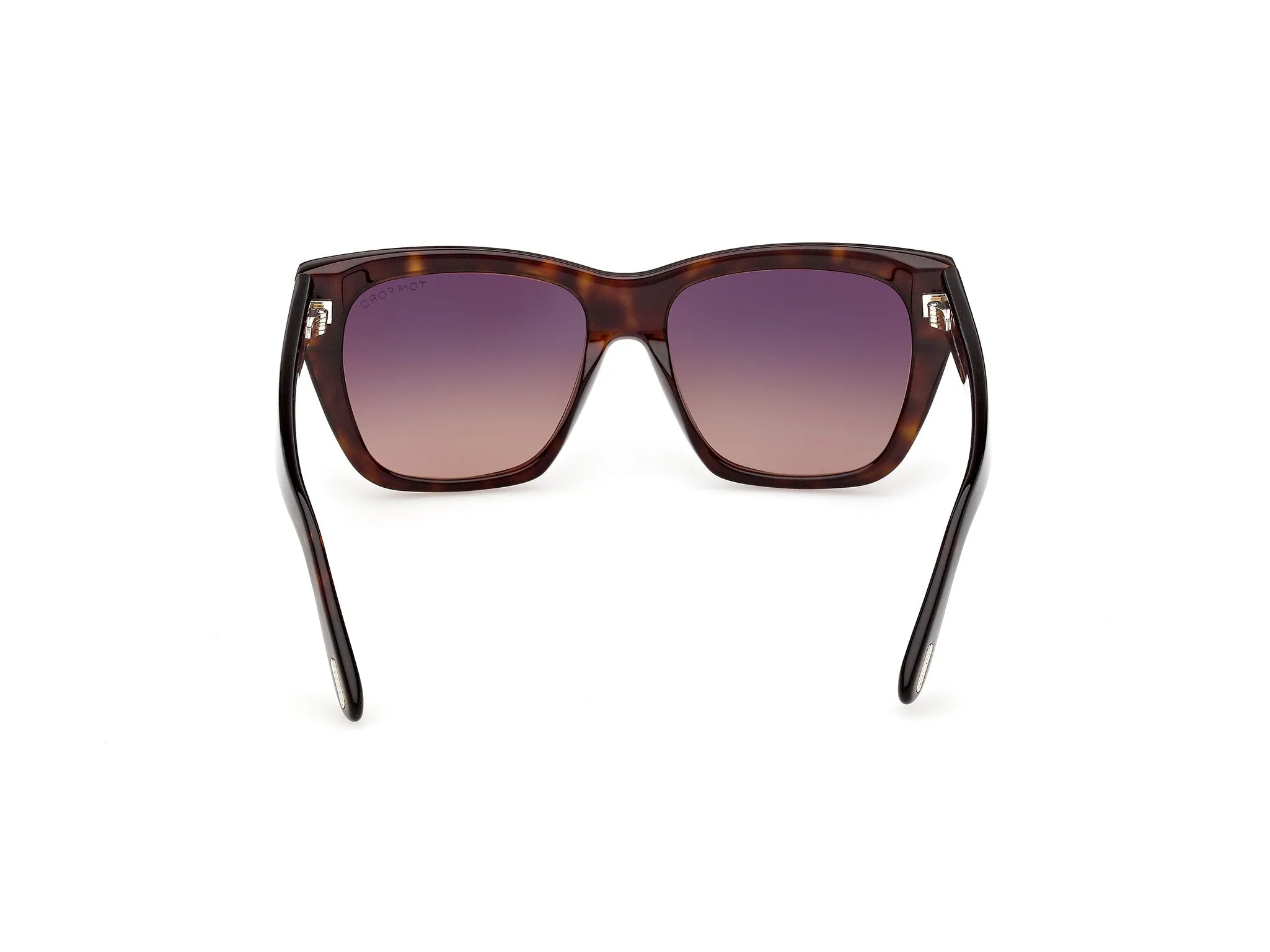 TOM FORD FT1343 FLYNN-02 52T Occhiali da sole Acetato Havana Bordeaux Farfalla Normale - immagine 4