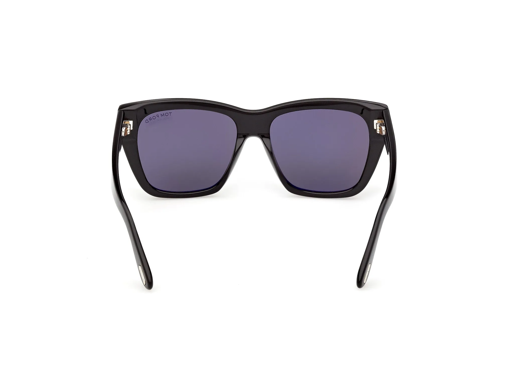 TOM FORD FT1343 FLYNN-02 01D Occhiali da sole Acetato Nero Fumo Farfalla Polarizzata - immagine 4