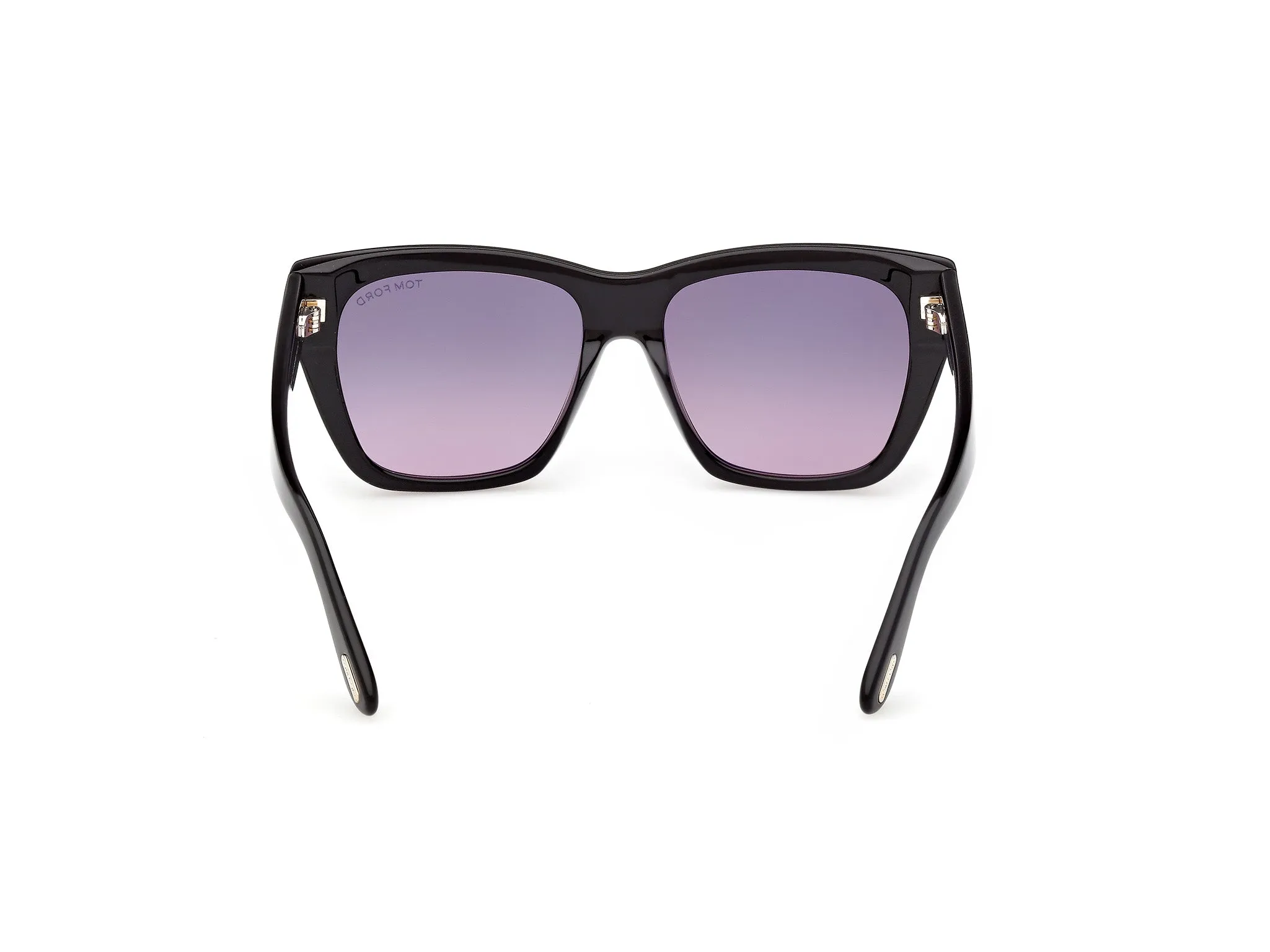 TOM FORD FT1343 FLYNN-02 01B Occhiali da sole Acetato Nero Fumo Farfalla Normale - immagine 4