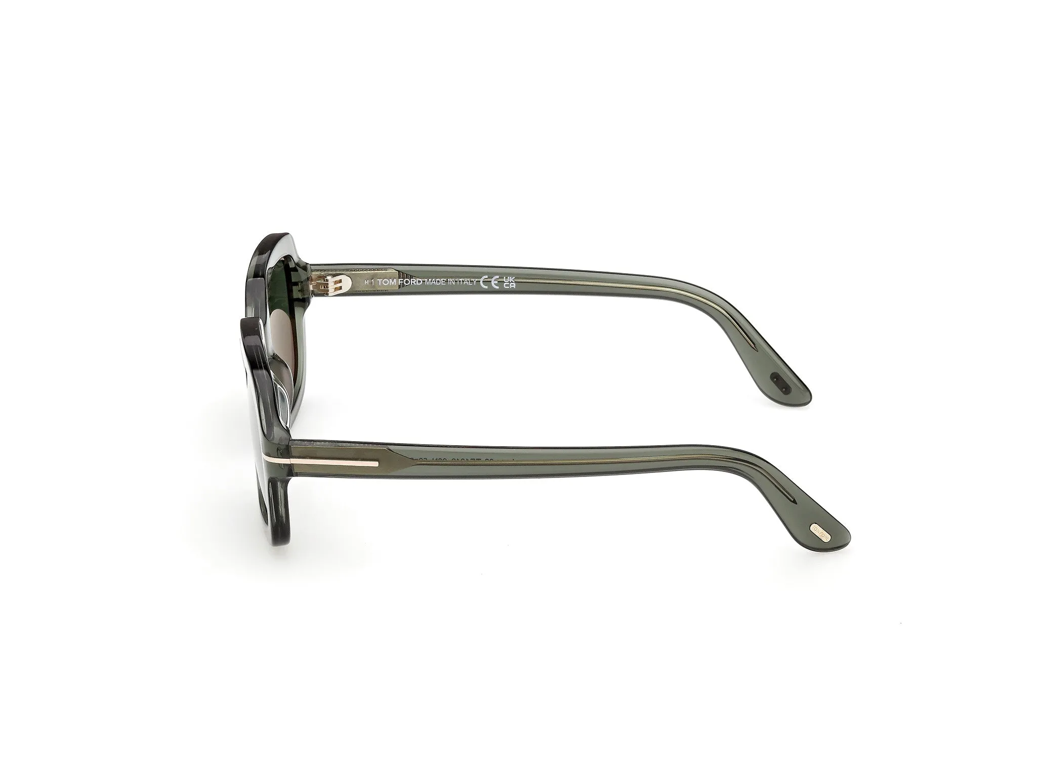 TOM FORD FT1342 LANA-02 96N Occhiali da sole Acetato Verde Verde Squadrata Normale - immagine 3