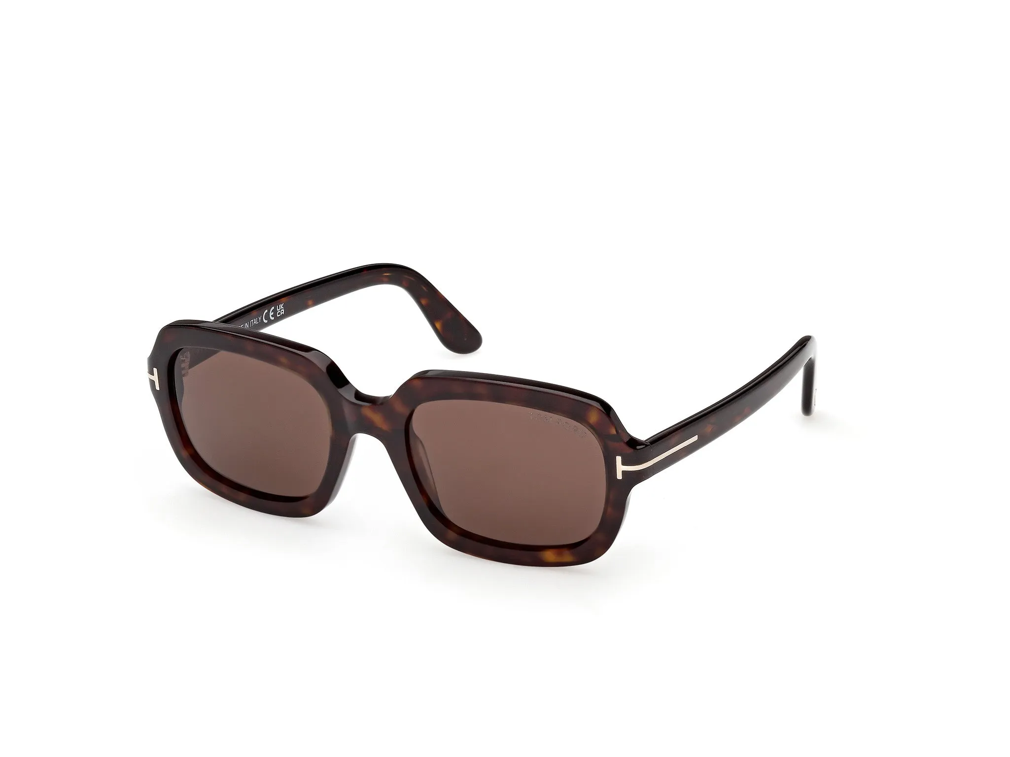 TOM FORD FT1342 LANA-02 52E Occhiali da sole Acetato Havana Marrone Squadrata Normale - immagine 1