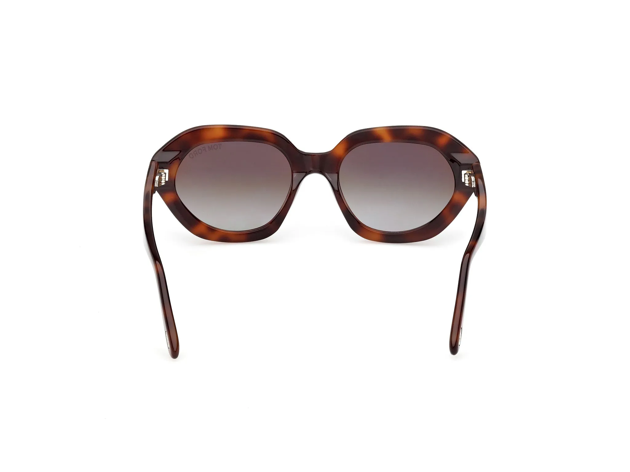 TOM FORD FT1341 MERYL-02 53P Occhiali da sole Acetato Havana Verde Geometrica Normale - immagine 4