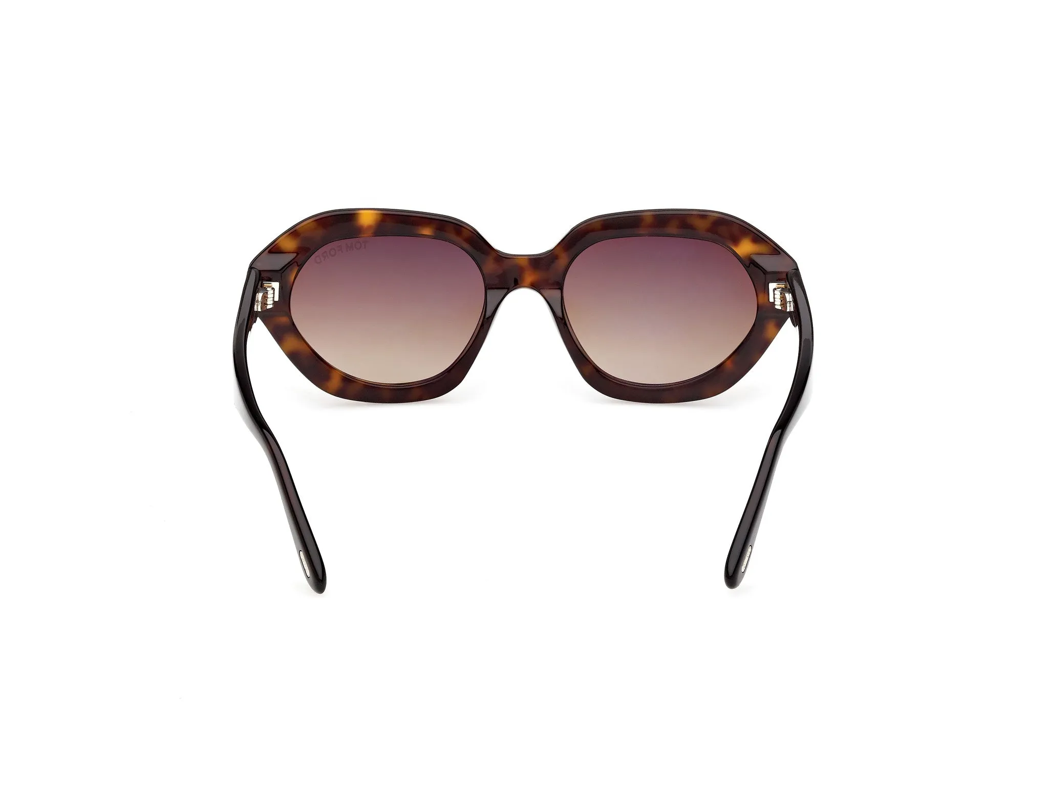 TOM FORD FT1341 MERYL-02 52F Occhiali da sole Acetato Havana Marrone Geometrica Normale - immagine 4