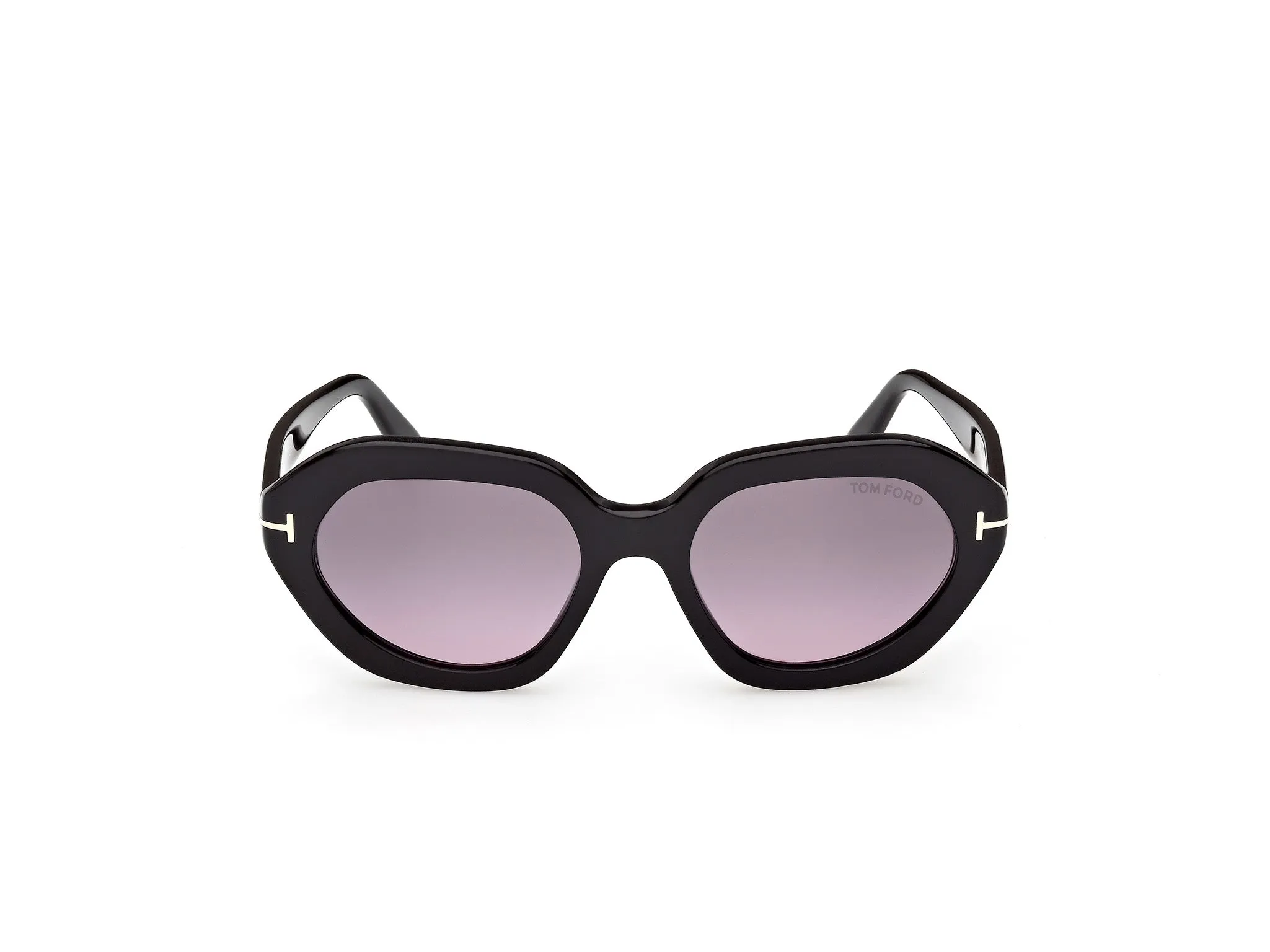 TOM FORD FT1341 MERYL-02 01B Occhiali da sole Acetato Nero Fumo Geometrica Normale - immagine 2