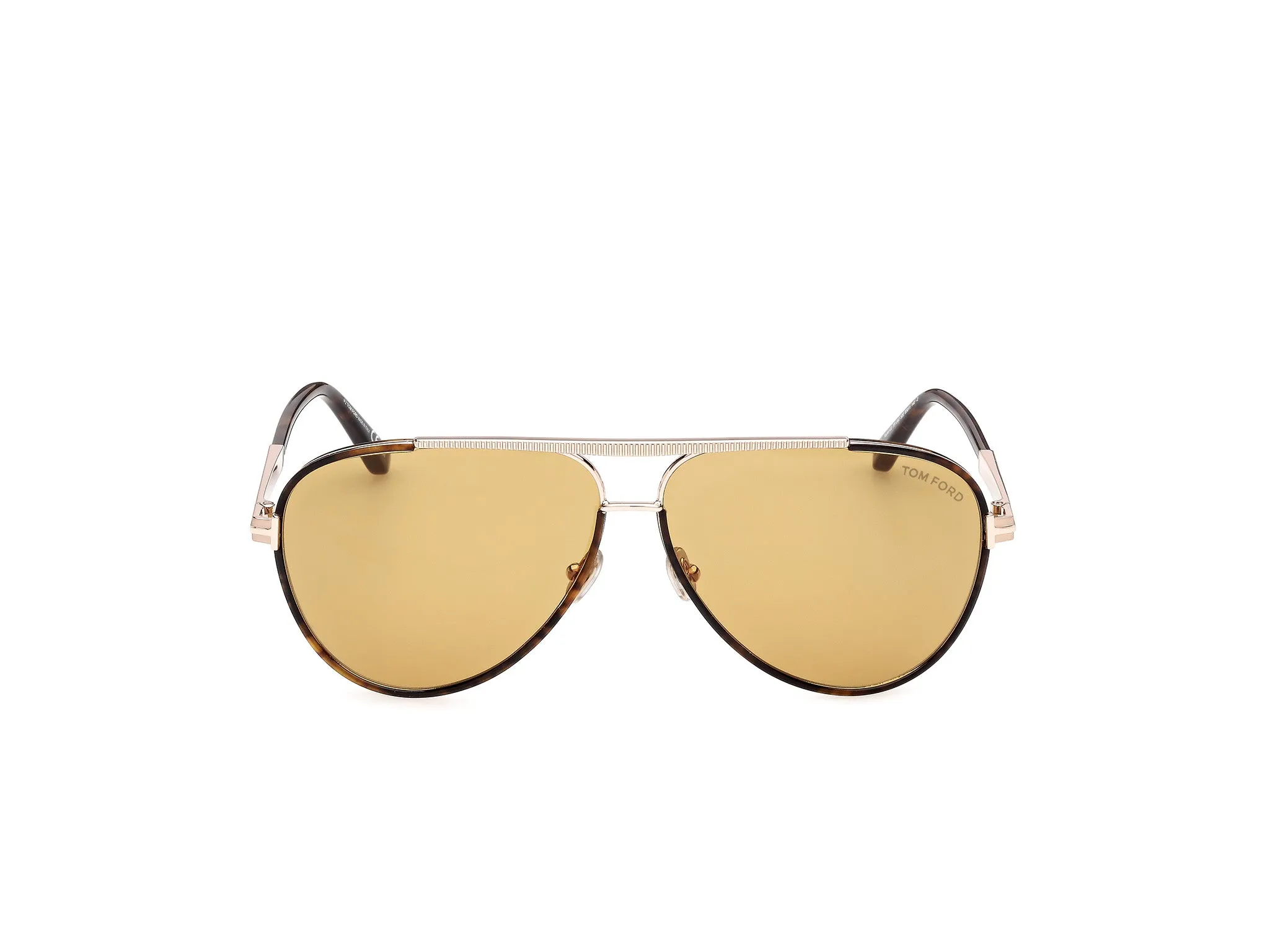 TOM FORD FT1340 RUPERT-02 52E Occhiali da sole Metallo Havana Marrone Pilot Normale - immagine 2