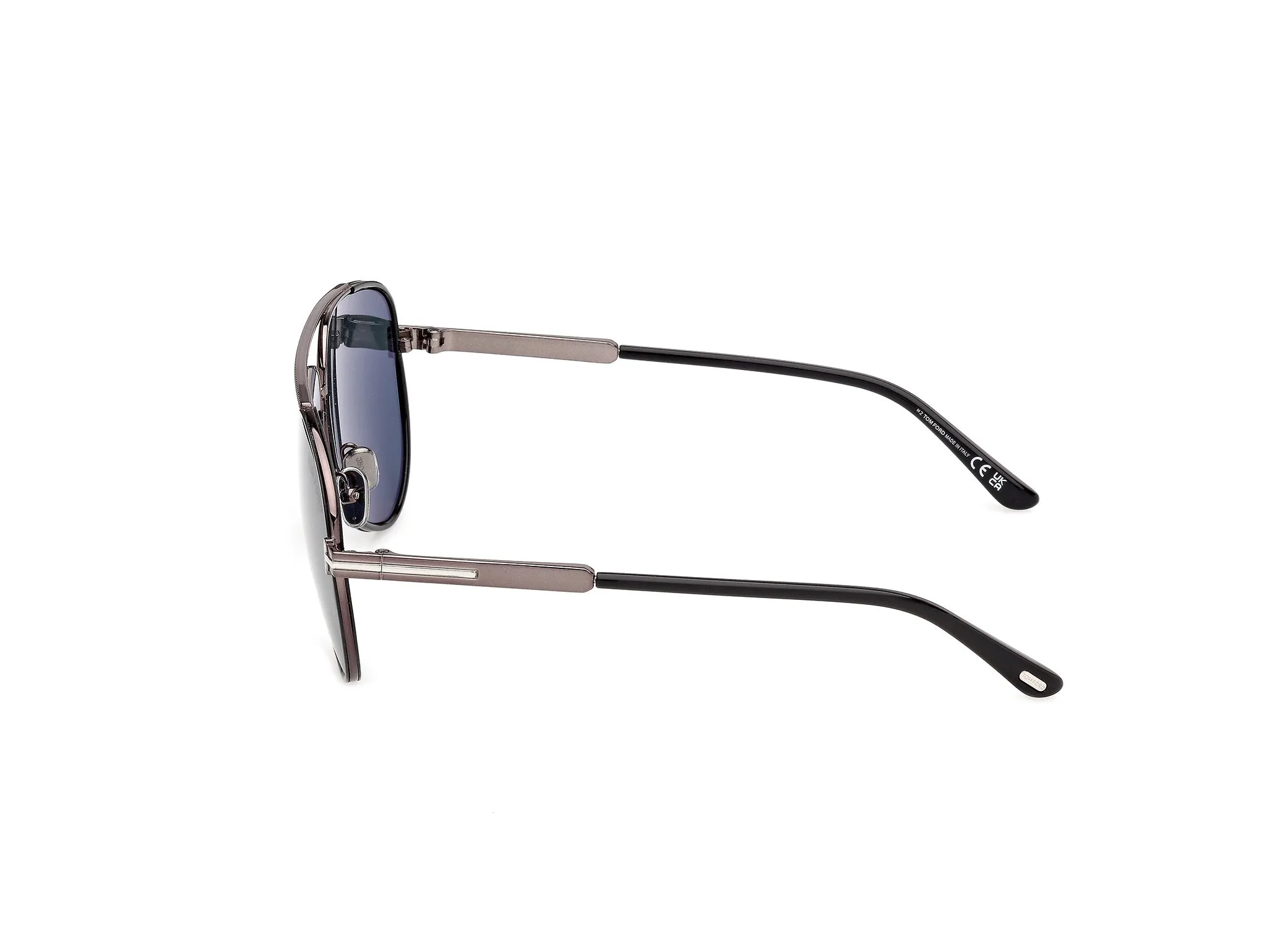 TOM FORD FT1340 RUPERT-02 01V Occhiali da sole Metallo Nero Blu Pilot Normale - immagine 3