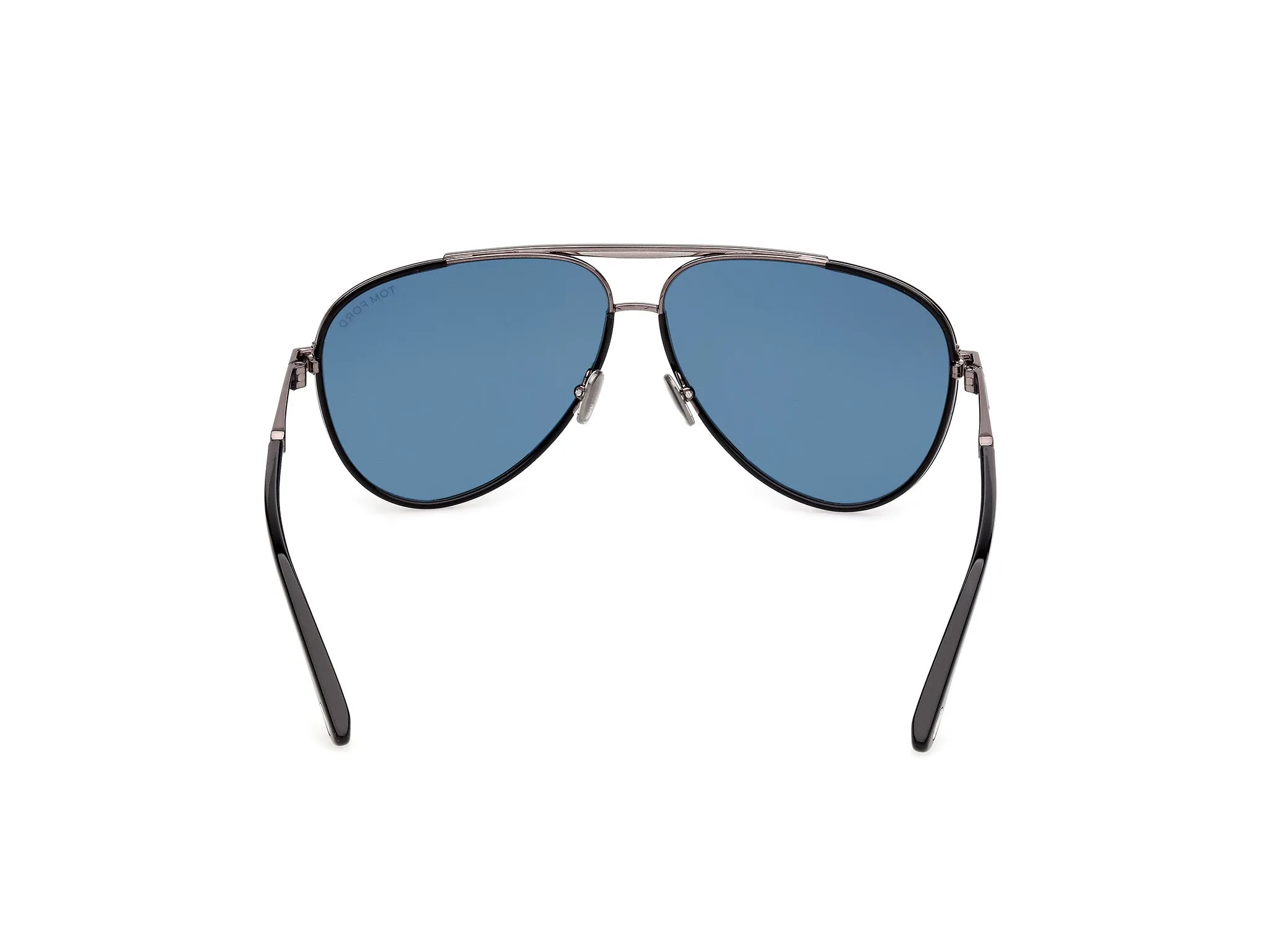 TOM FORD FT1340 RUPERT-02 01V Occhiali da sole Metallo Nero Blu Pilot Normale - immagine 4