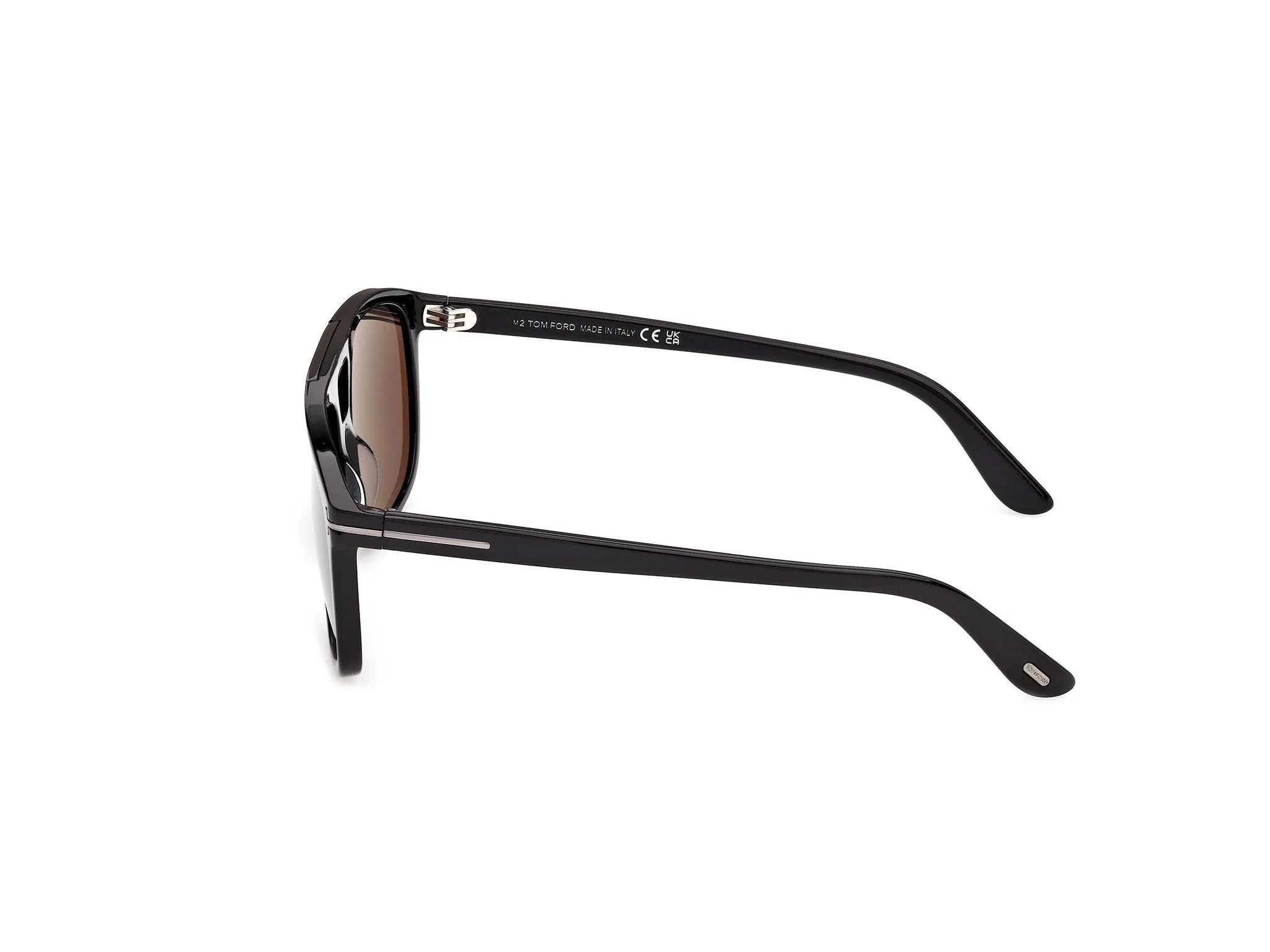 TOM FORD FT1338-N BRIANNA-02 01A Occhiali da sole Acetato Nero Fumo Squadrata Normale - immagine 3