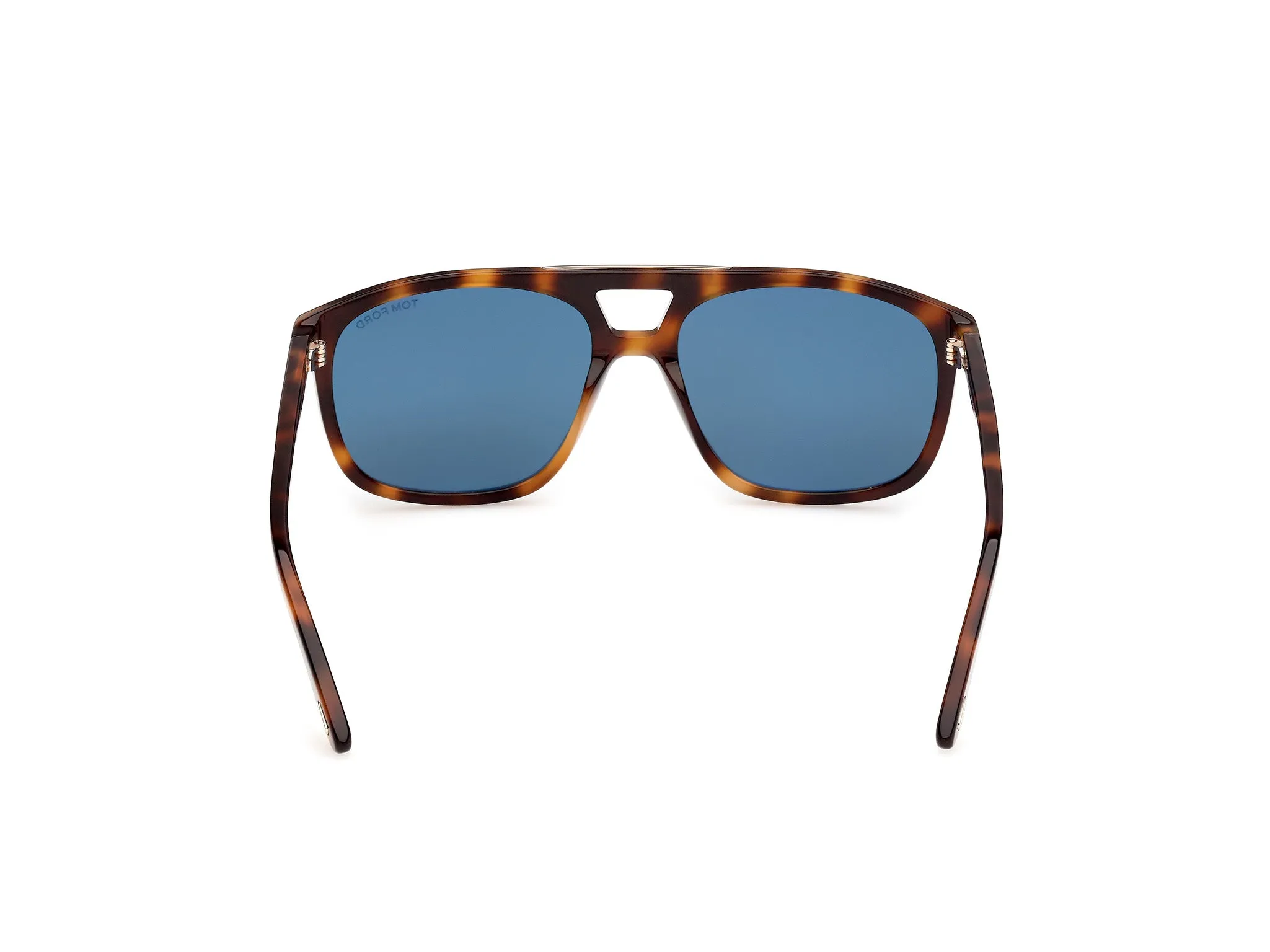 TOM FORD FT1338 BRIANNA-02 53V Occhiali da sole Acetato Havana Blu Squadrata Normale - immagine 4