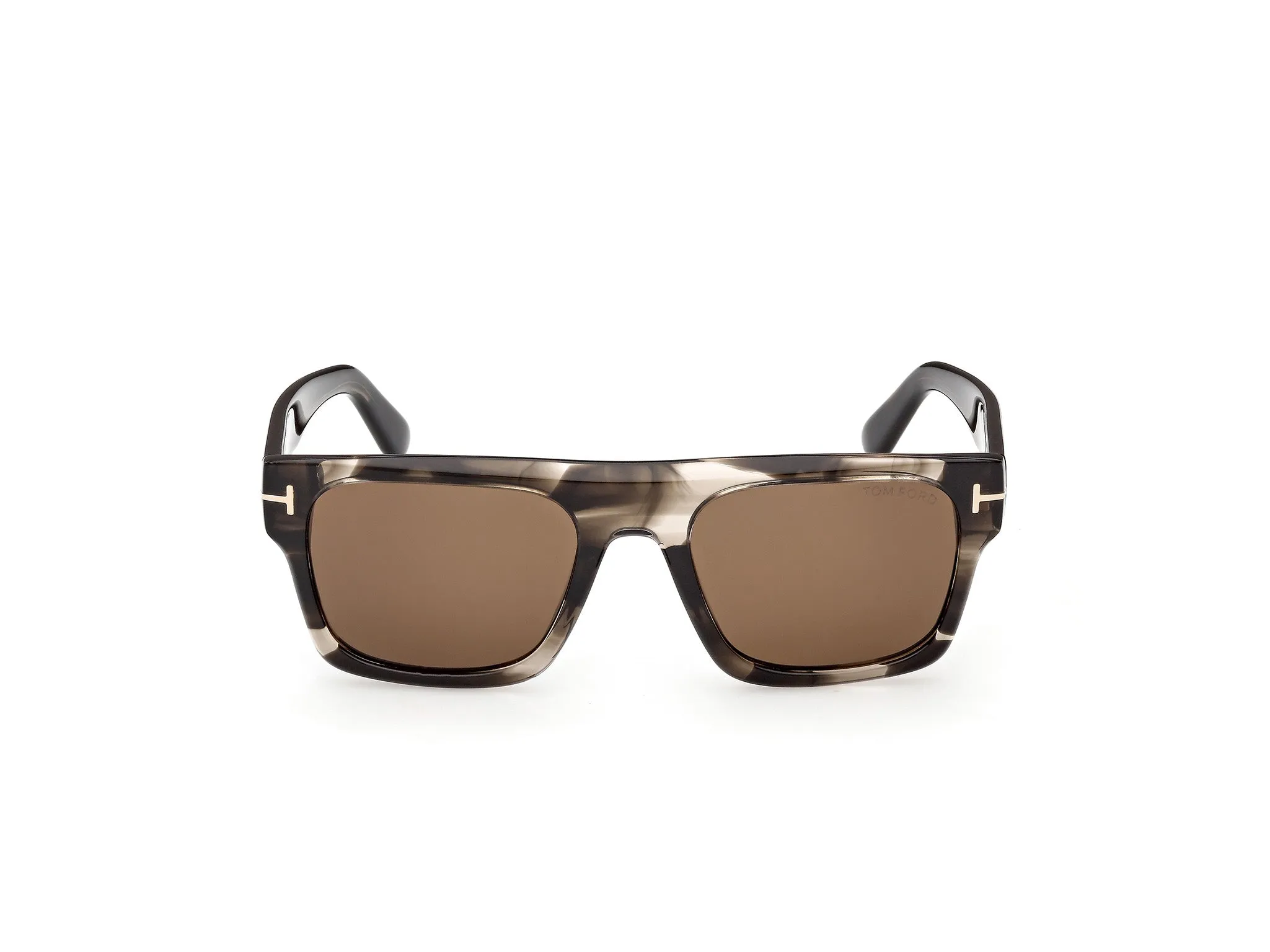 TOM FORD FT1337 CYRUS-02 55J Occhiali da sole Acetato Havana Roviex Squadrata Normale - immagine 2