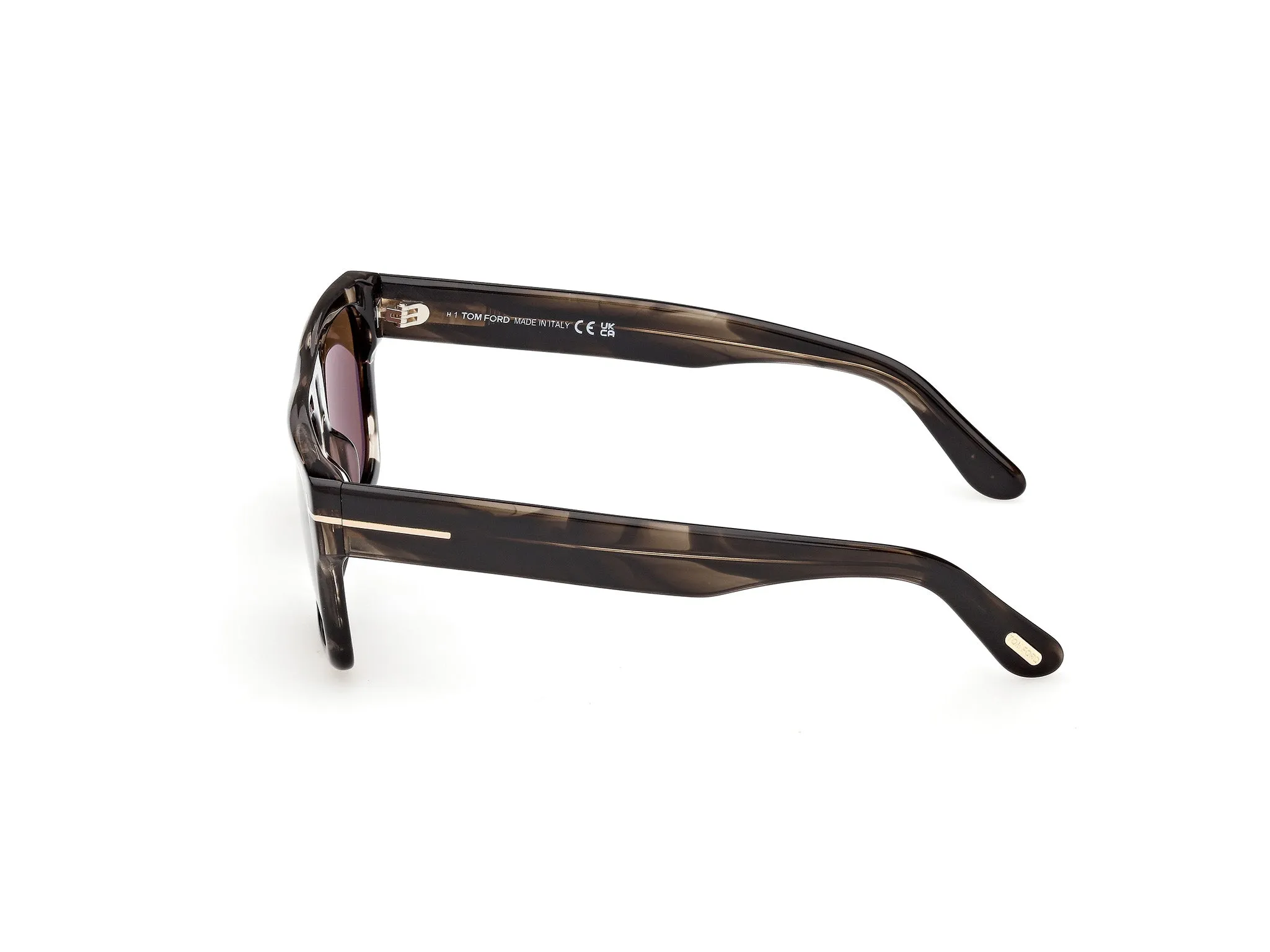 TOM FORD FT1337 CYRUS-02 55J Occhiali da sole Acetato Havana Roviex Squadrata Normale - immagine 3