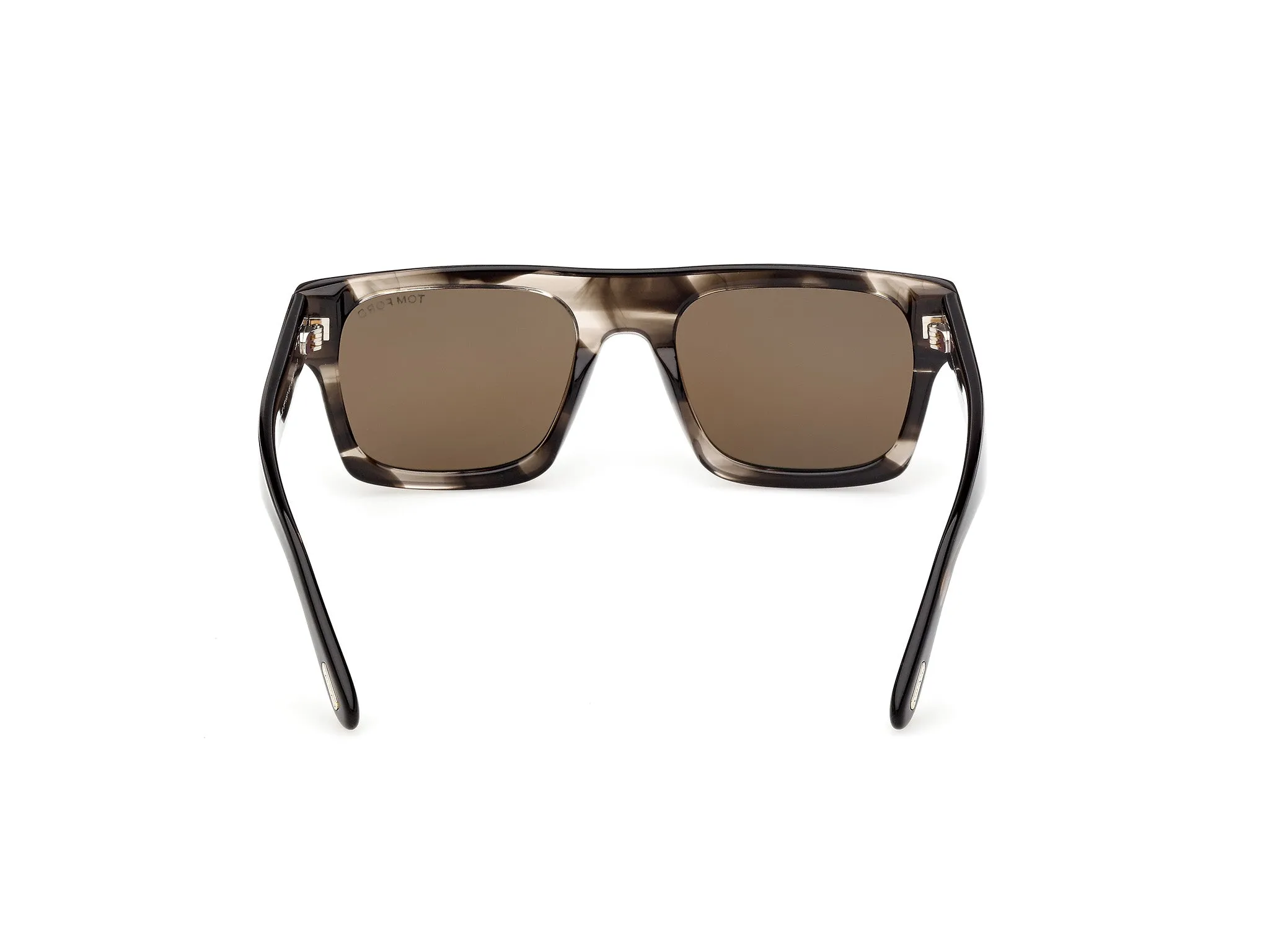 TOM FORD FT1337 CYRUS-02 55J Occhiali da sole Acetato Havana Roviex Squadrata Normale - immagine 4