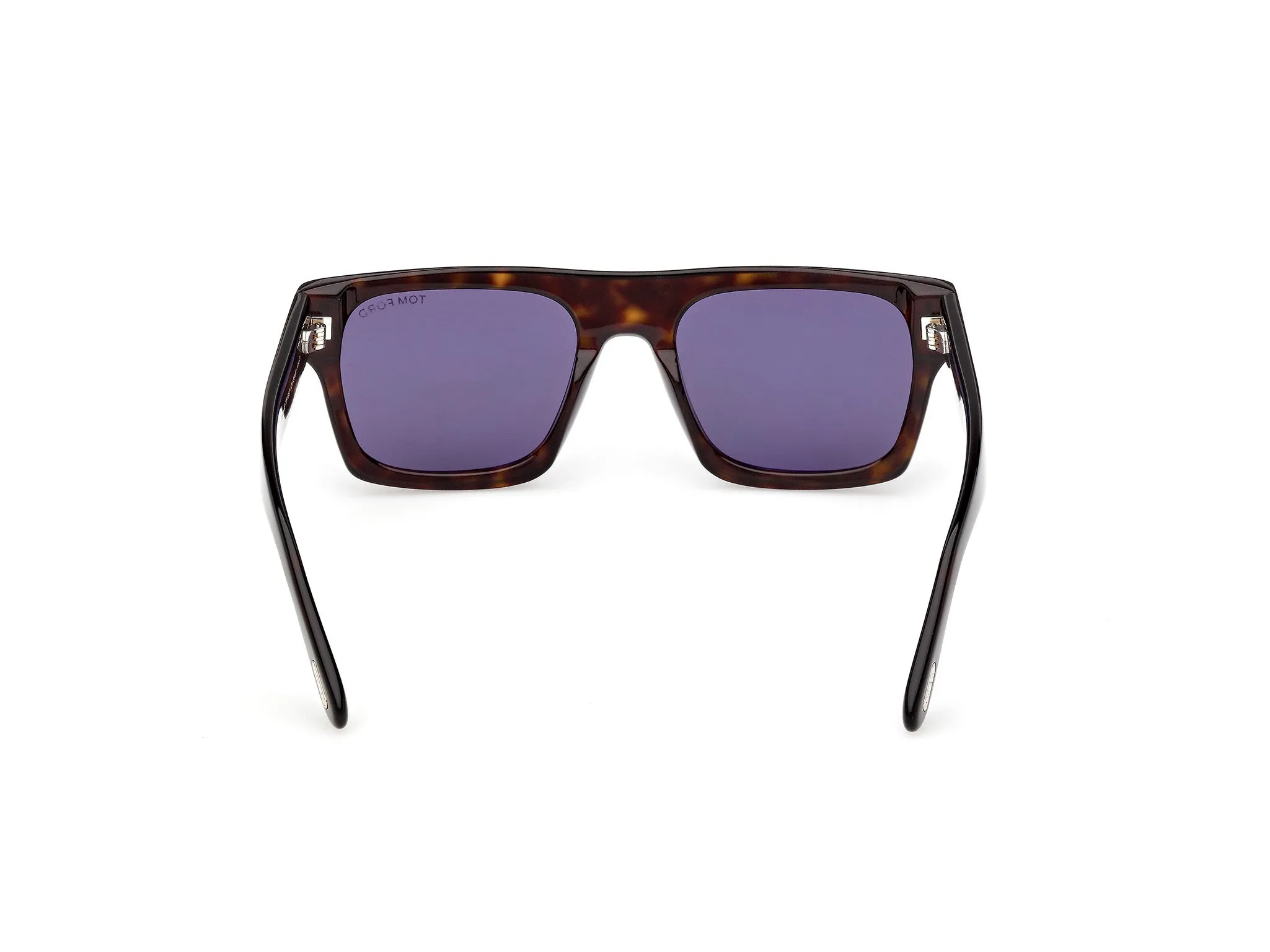 TOM FORD FT1337 CYRUS-02 52V Occhiali da sole Acetato Havana Blu Squadrata Normale - immagine 4